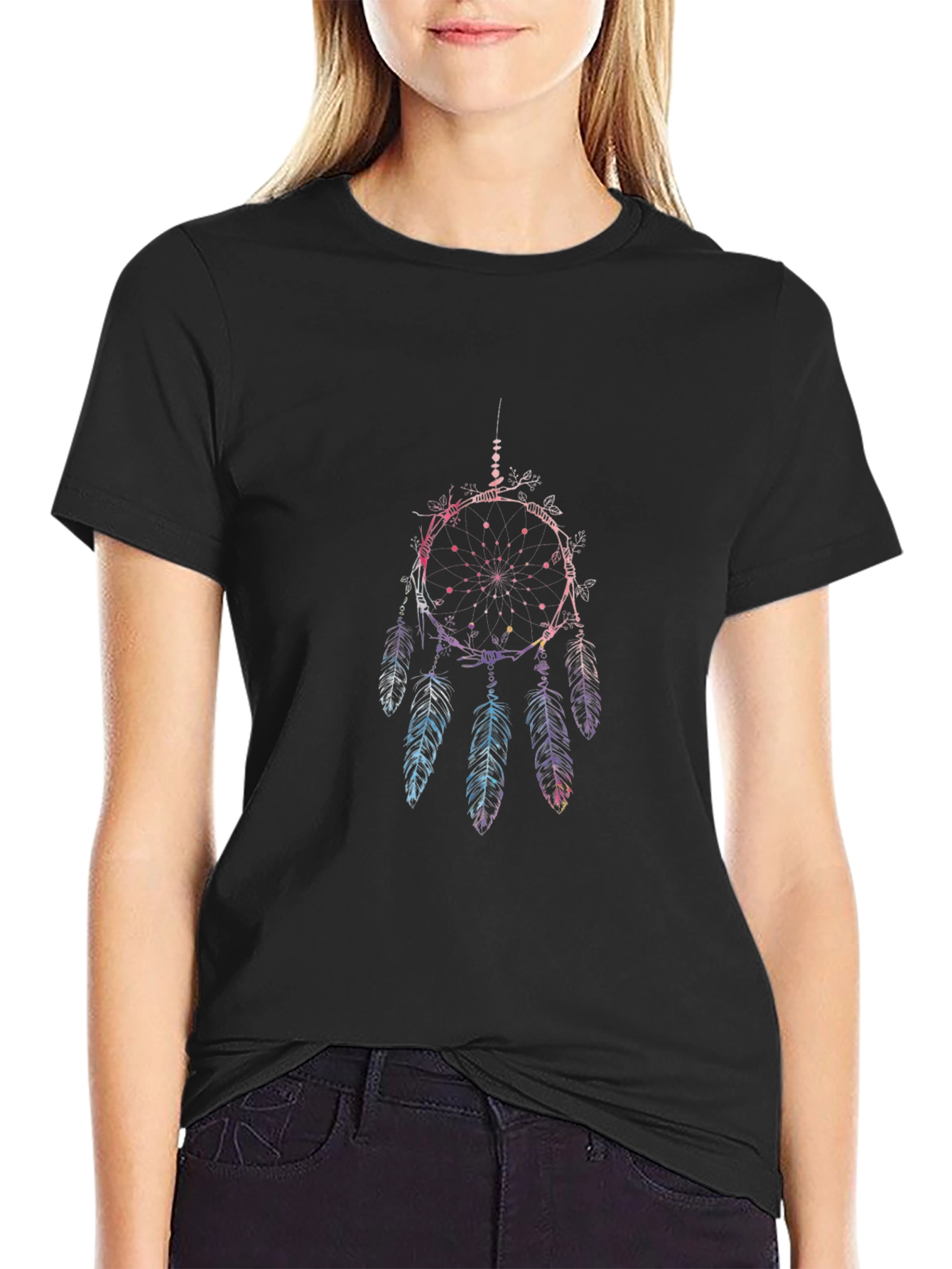 Dreamcatcher Graphic T-Shirt - Black