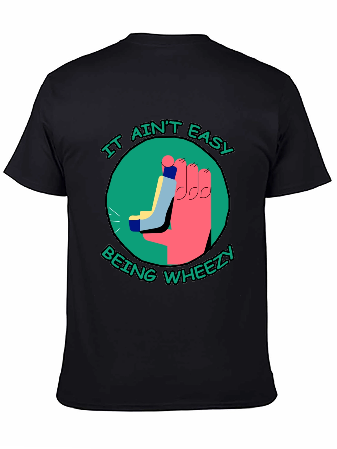 It Aint Easy Being Wheezy Black T-Shirt