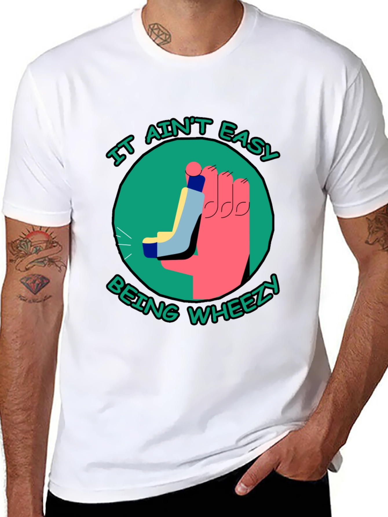 It Aint Easy Being Wheezy Black T-Shirt
