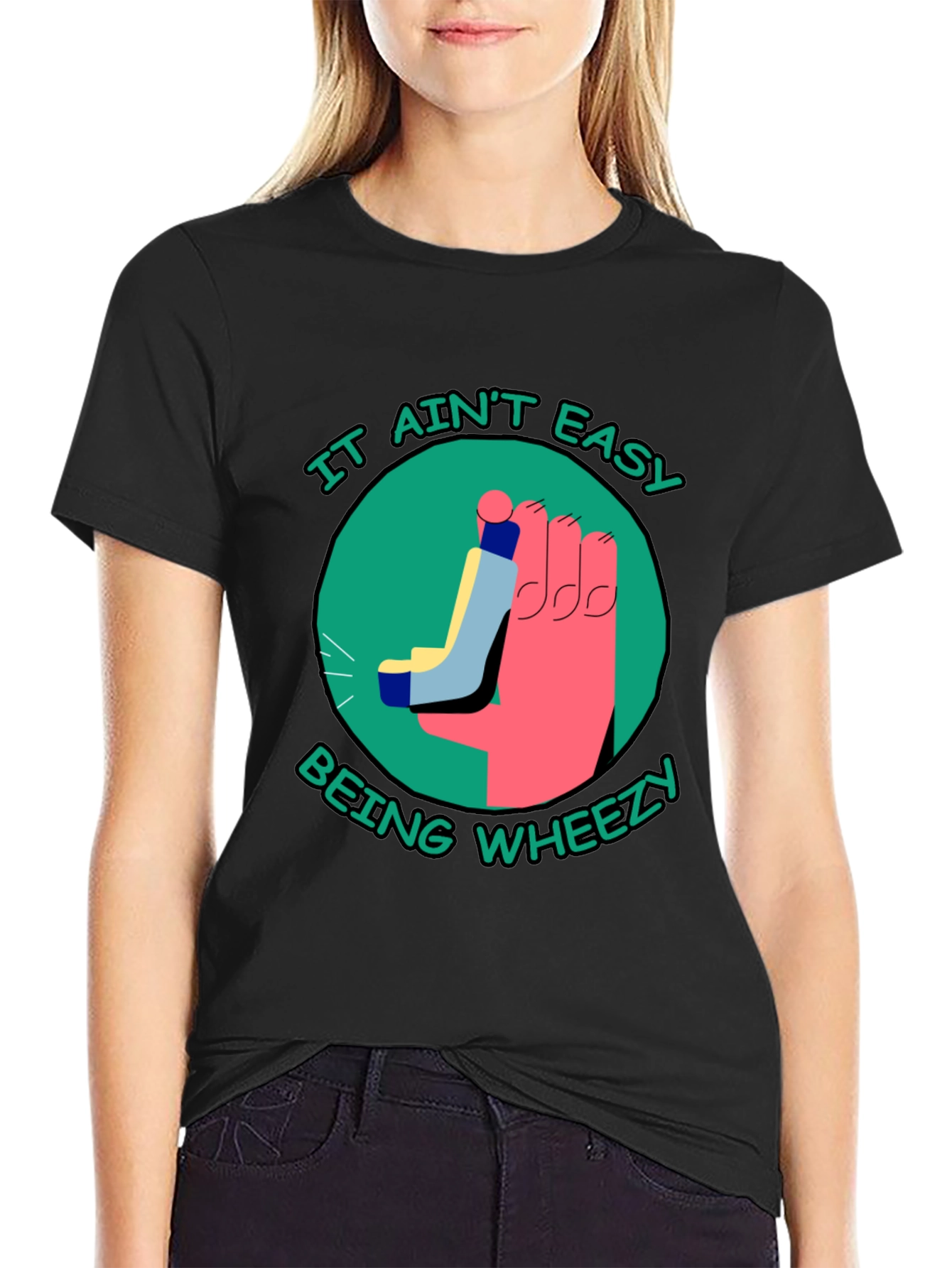 It Aint Easy Being Wheezy Black T-Shirt