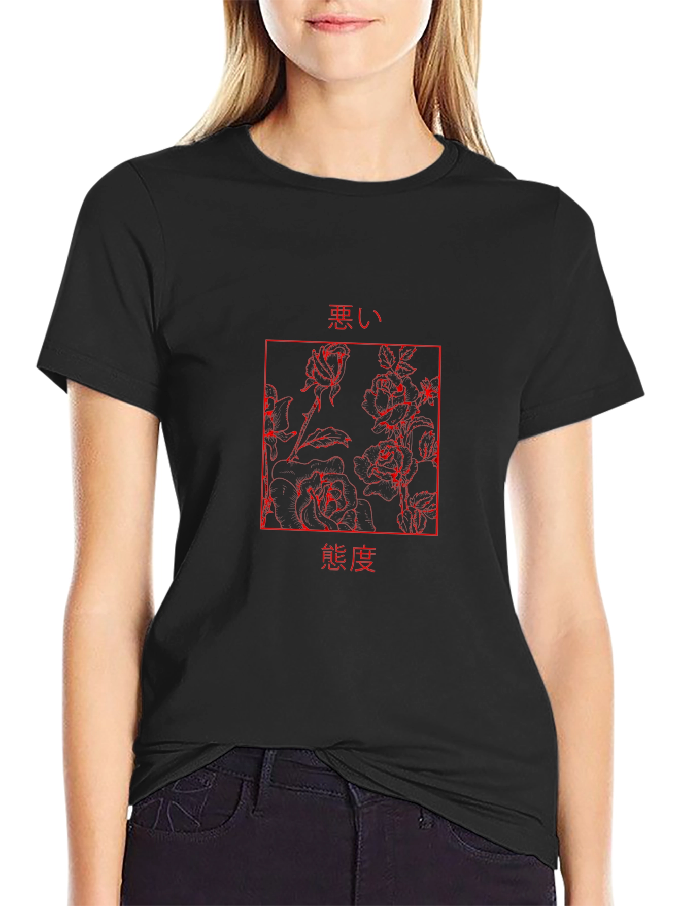 Japanese Roses T-Shirt - Edgy Streetwear