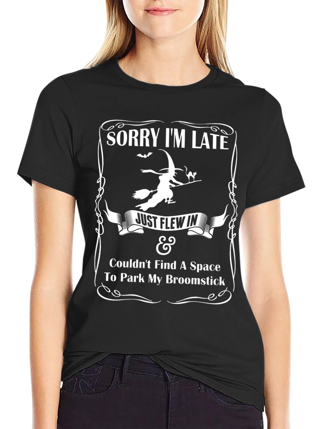 Funny Halloween Witch Broomstick T-Shirt