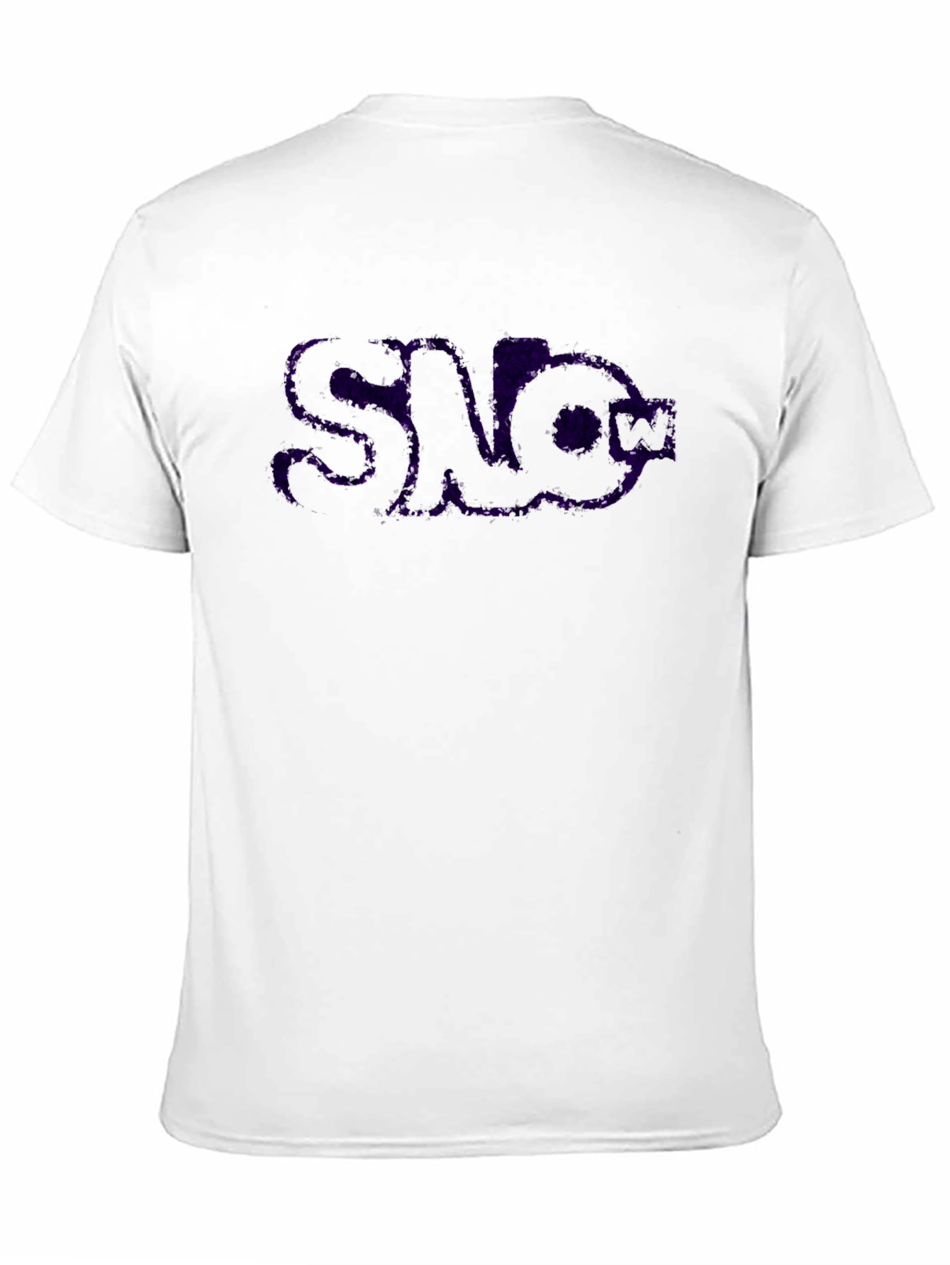 Mens Black T-Shirt with Purple SLO Graphic