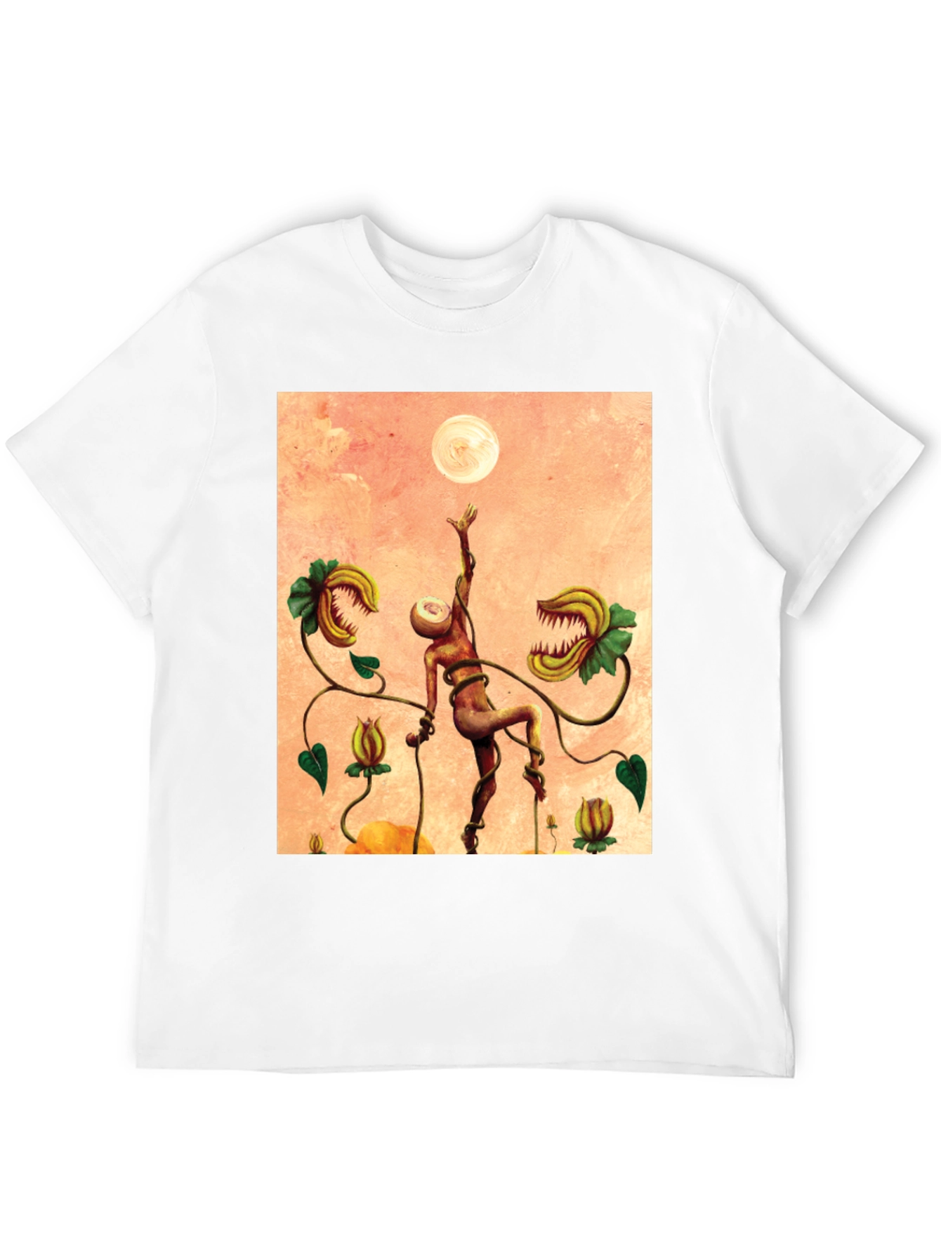 Surreal Venus Flytrap Graphic Tee - Unique Art Shirt