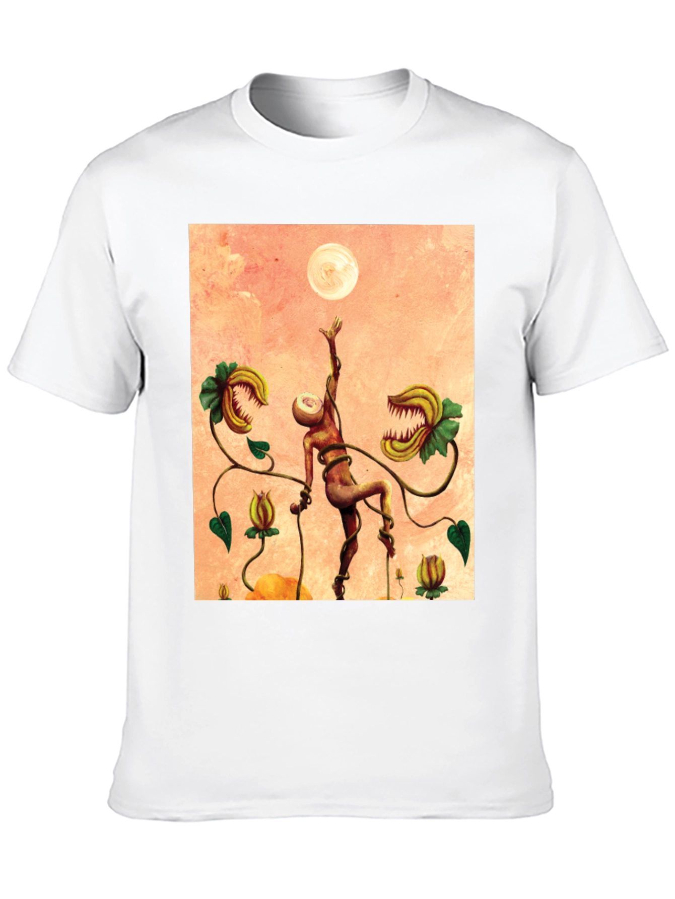 Surreal Venus Flytrap Graphic Tee - Unique Art Shirt