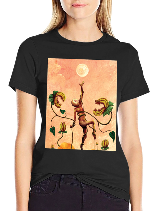 Surreal Venus Flytrap Graphic Tee - Unique Art Shirt