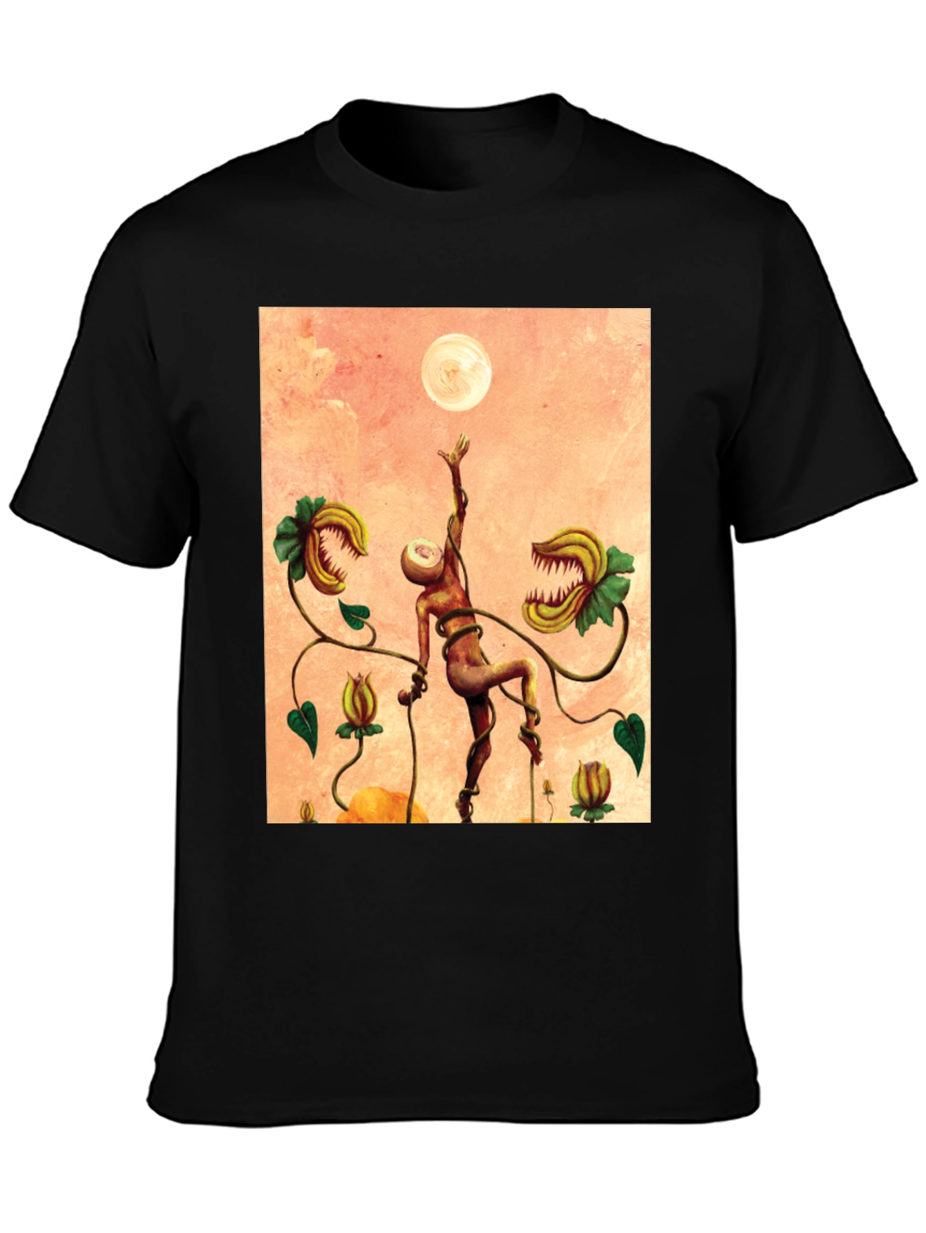 Surreal Venus Flytrap Graphic Tee - Unique Art Shirt