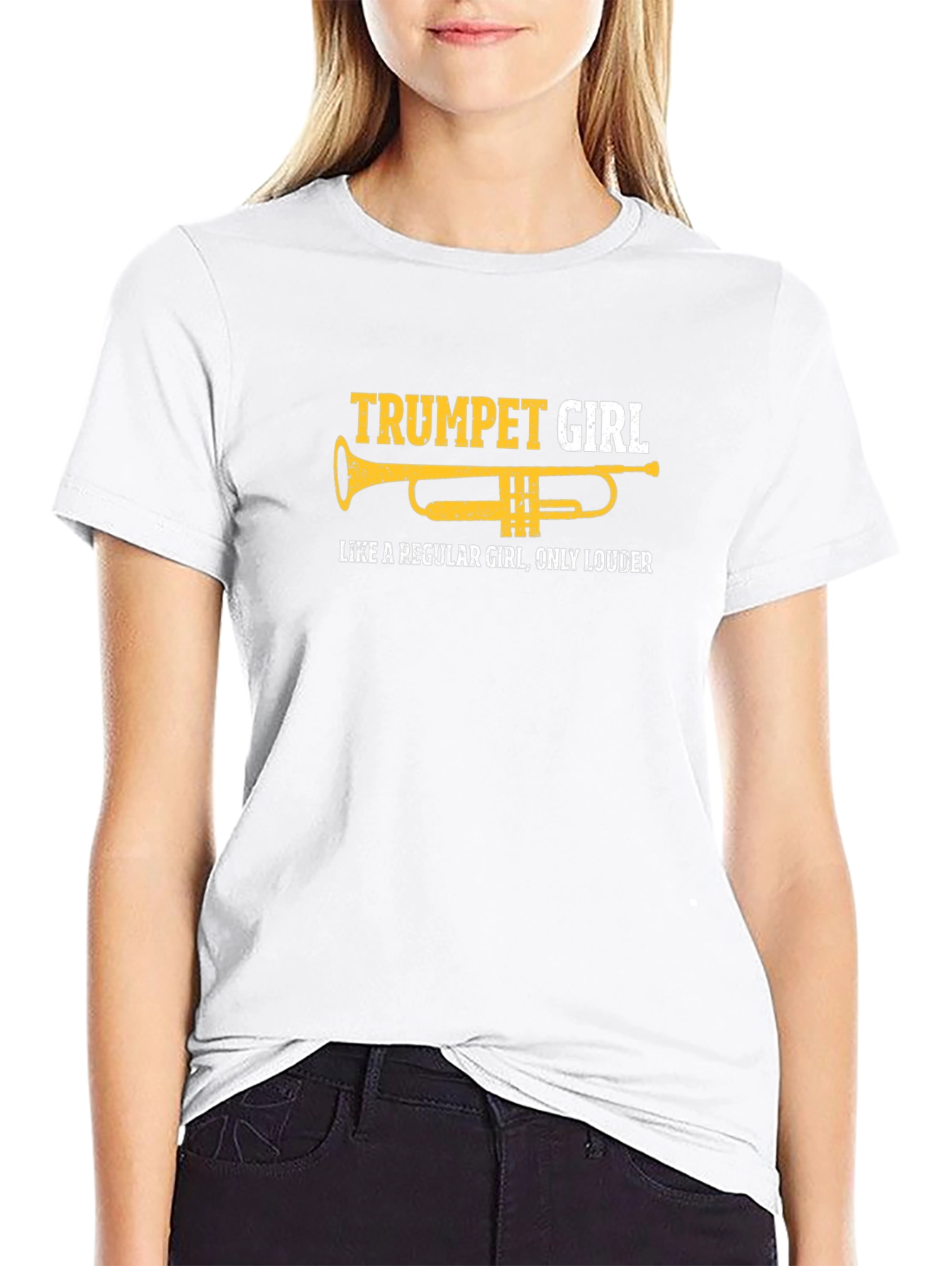 Trumpet Girl Tee - Funny Band T-Shirt