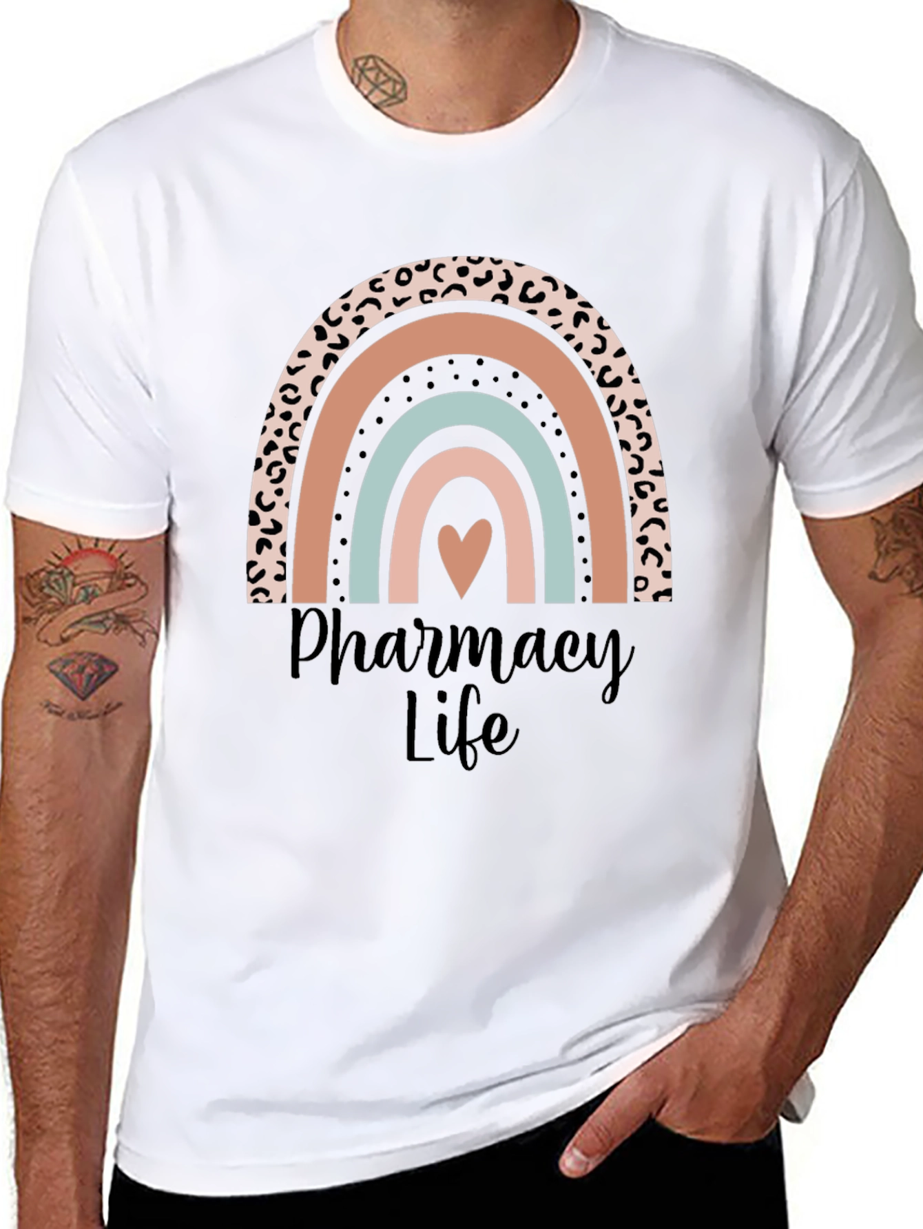 Pharmacy Life Rainbow Graphic Tee