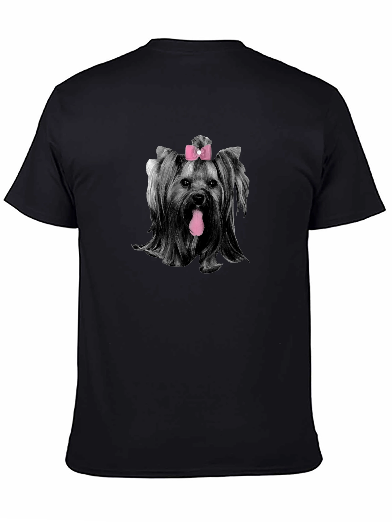 Yorkie with Bow T-Shirt - Cute Dog Tee