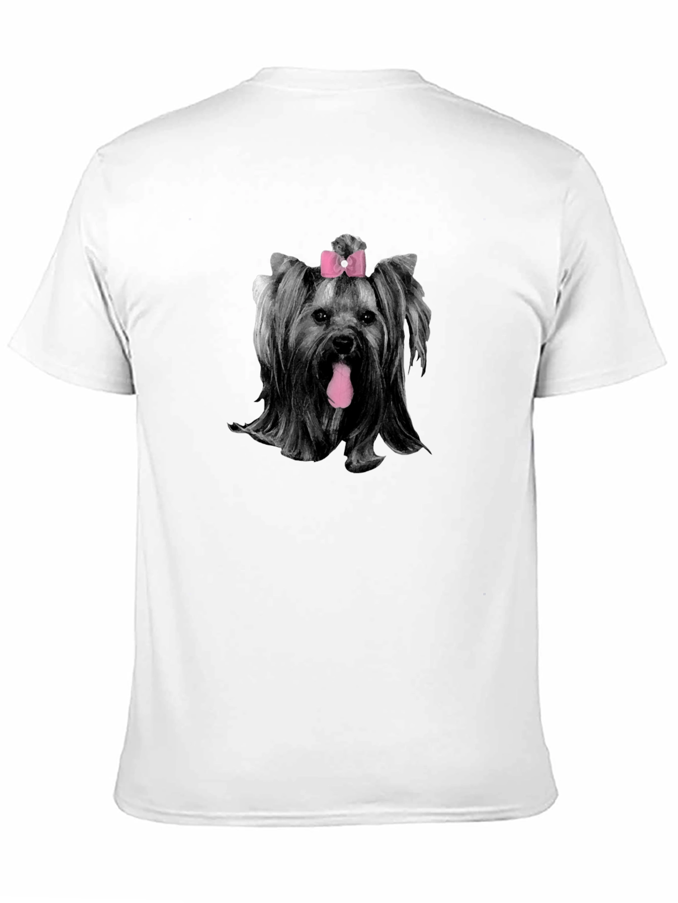 Yorkie with Bow T-Shirt - Cute Dog Tee