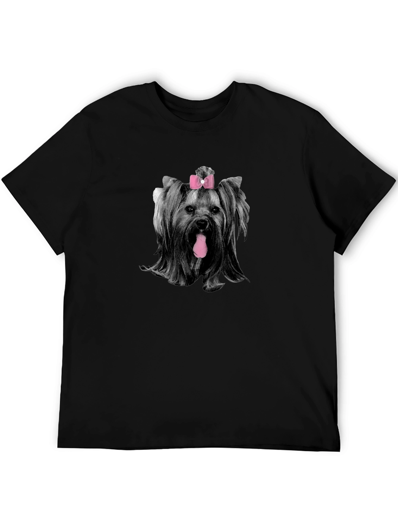 Yorkie with Bow T-Shirt - Cute Dog Tee