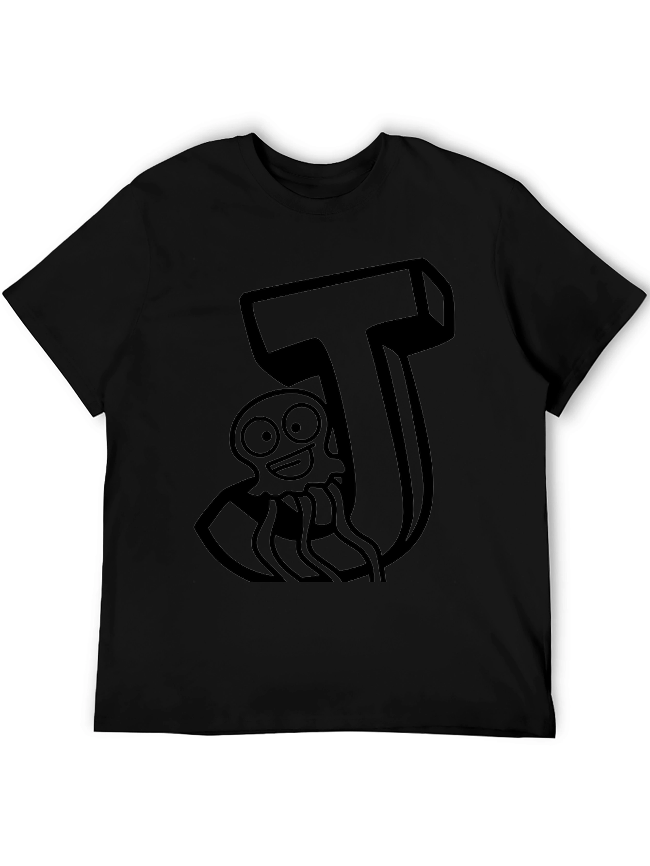 J is for Jellyfish Black T-Shirt