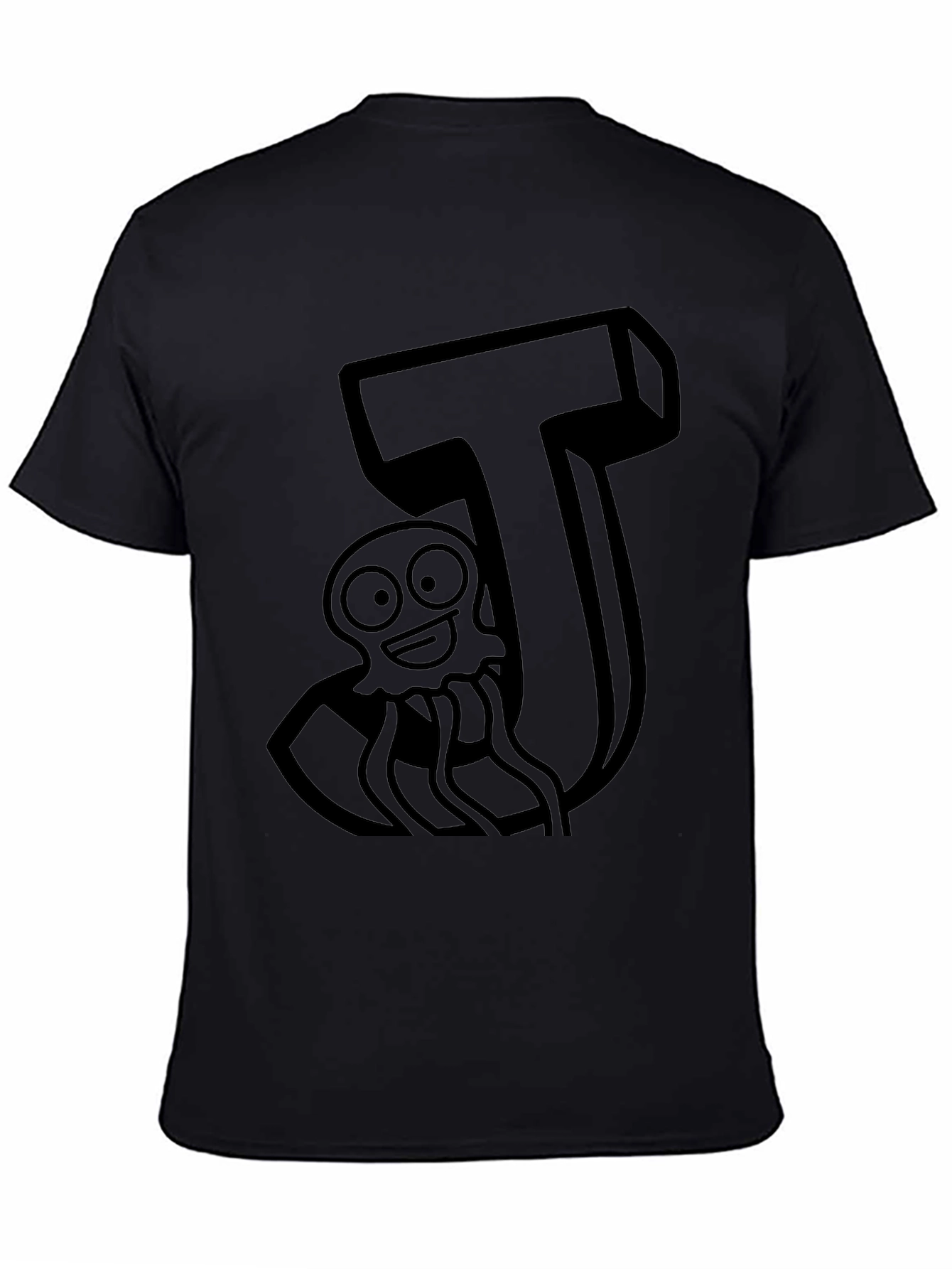 J is for Jellyfish Black T-Shirt