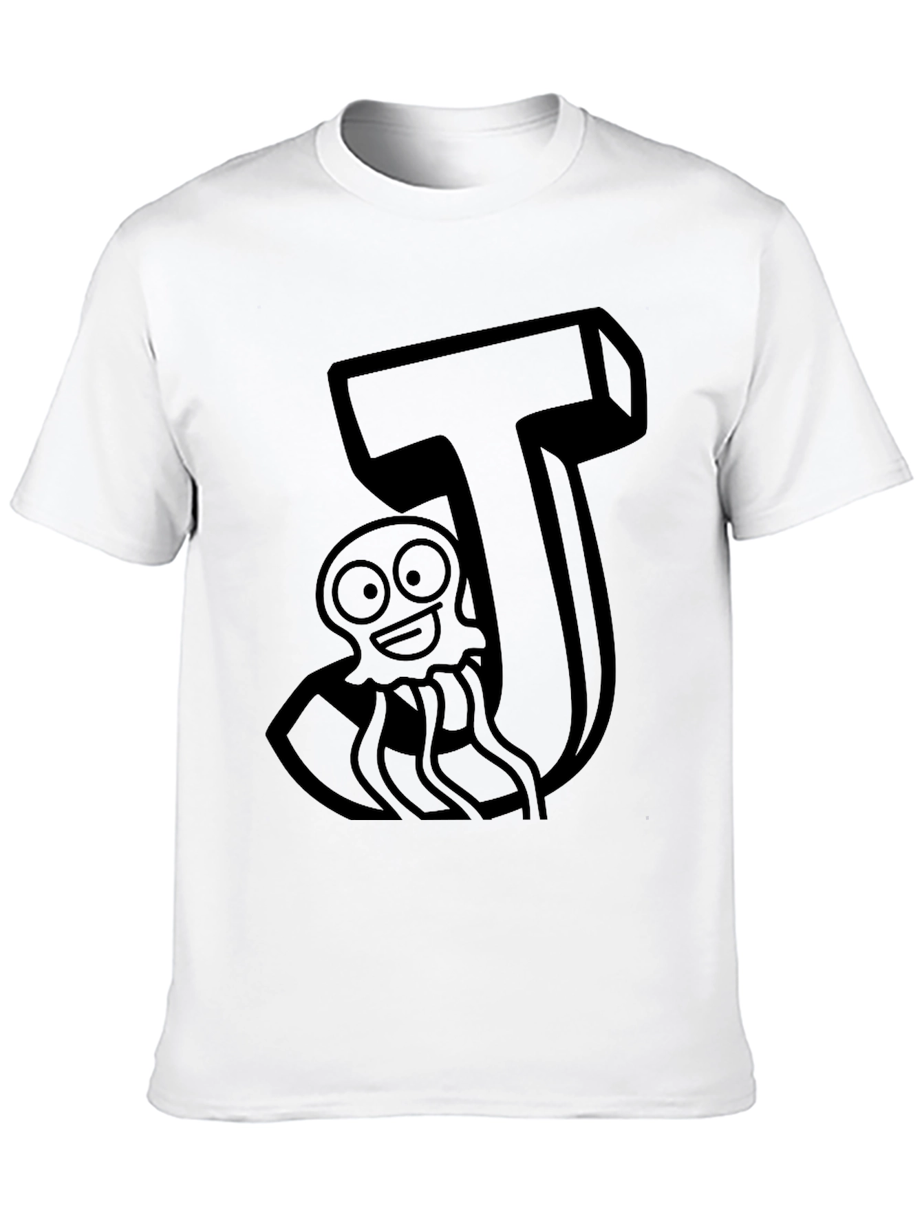 J is for Jellyfish Black T-Shirt