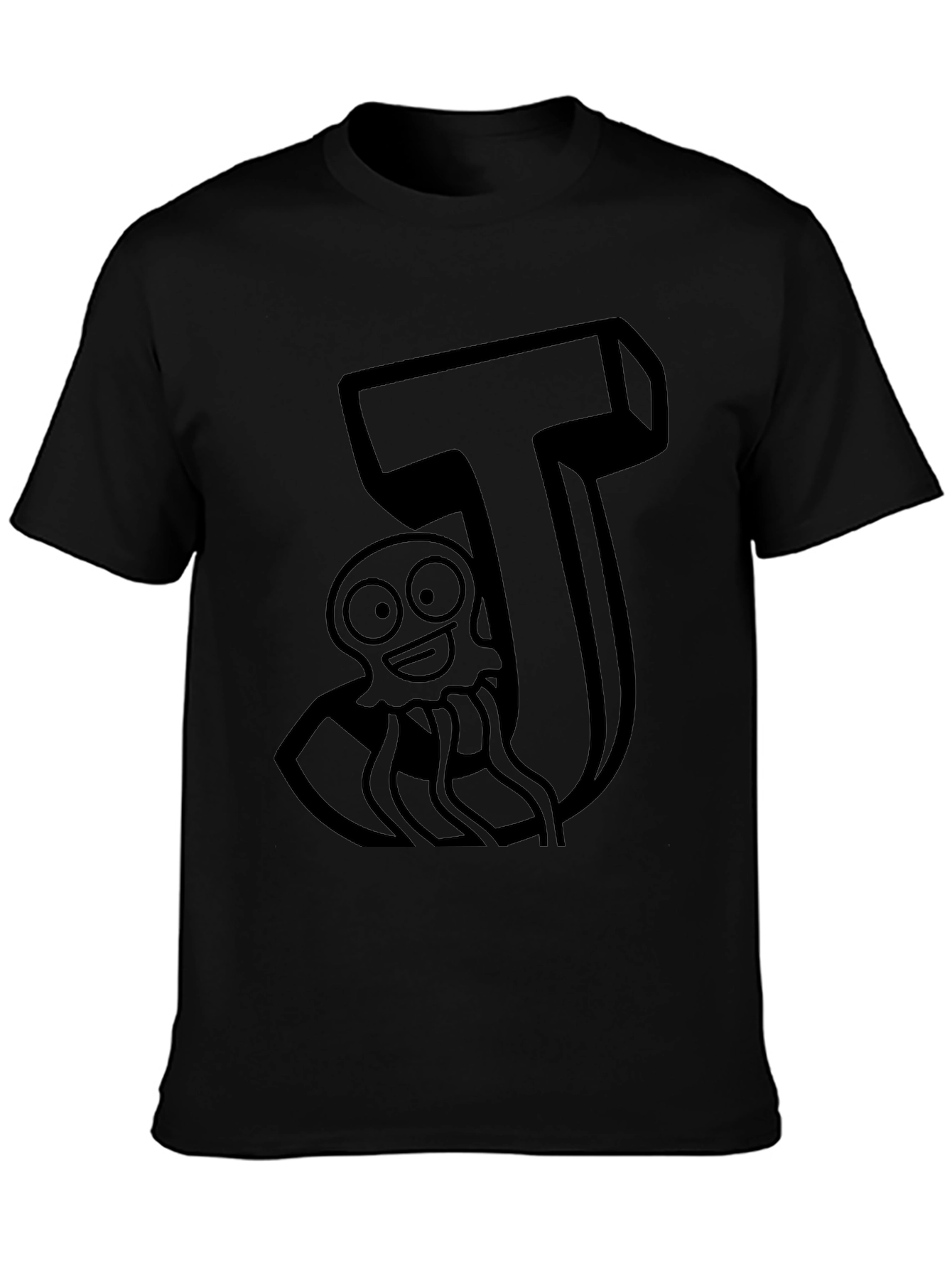 J is for Jellyfish Black T-Shirt