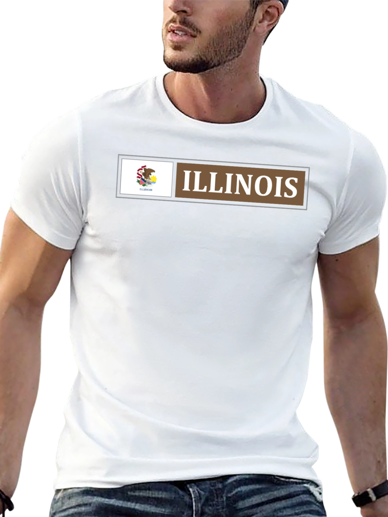 Illinois State Flag Graphic T-Shirt
