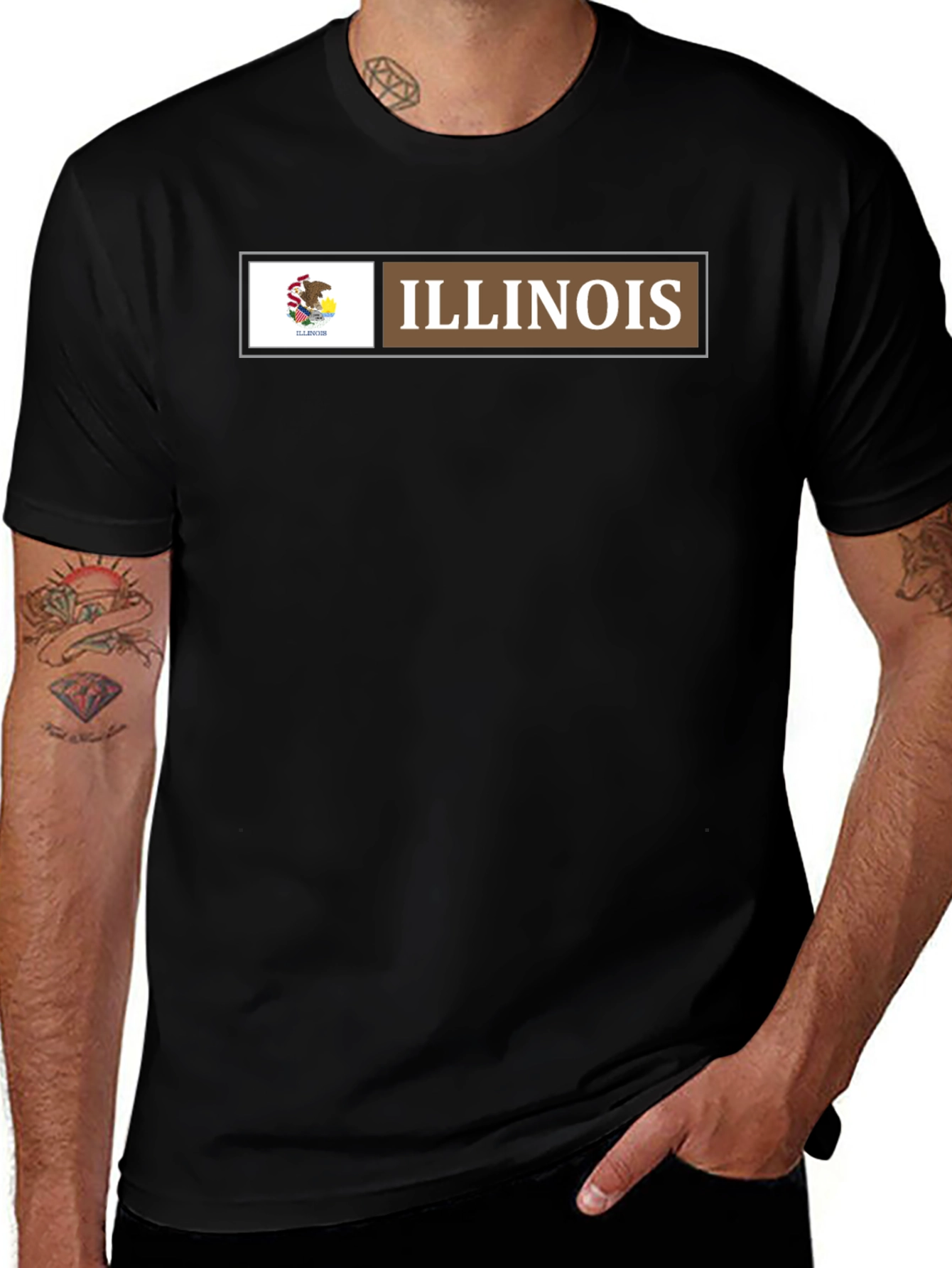 Illinois State Flag Graphic T-Shirt