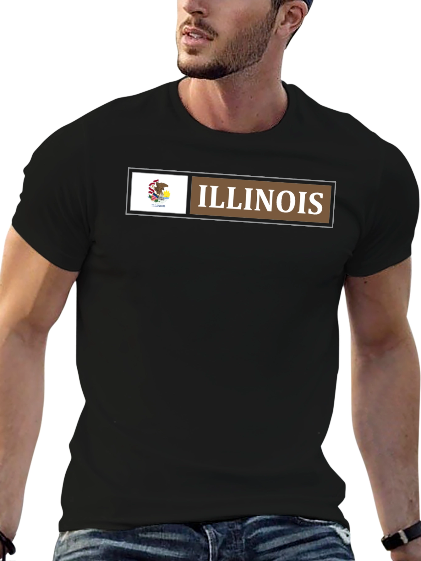 Illinois State Flag Graphic T-Shirt
