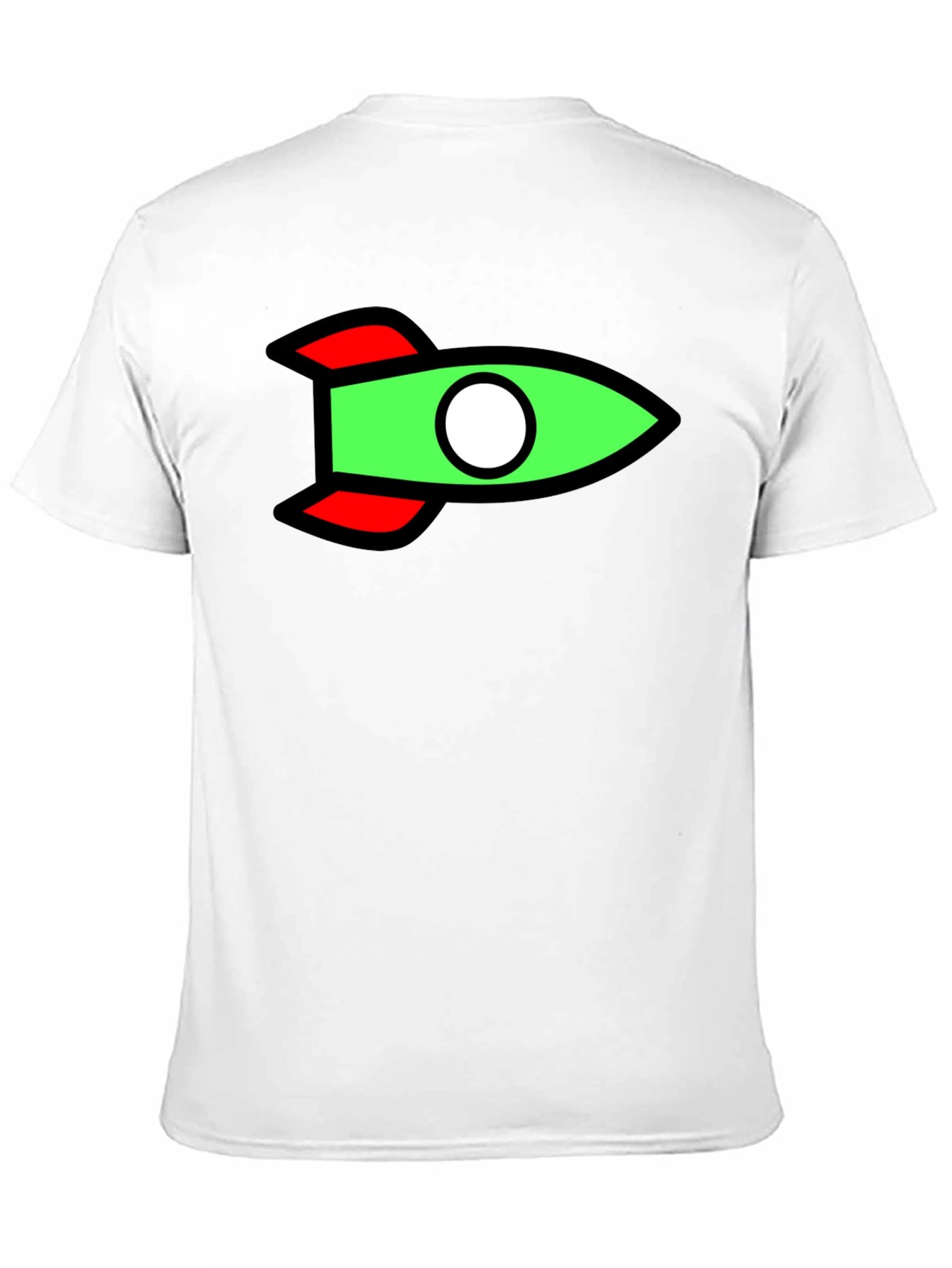 Rocket Graphic Black T-Shirt - Fun Casual Tee