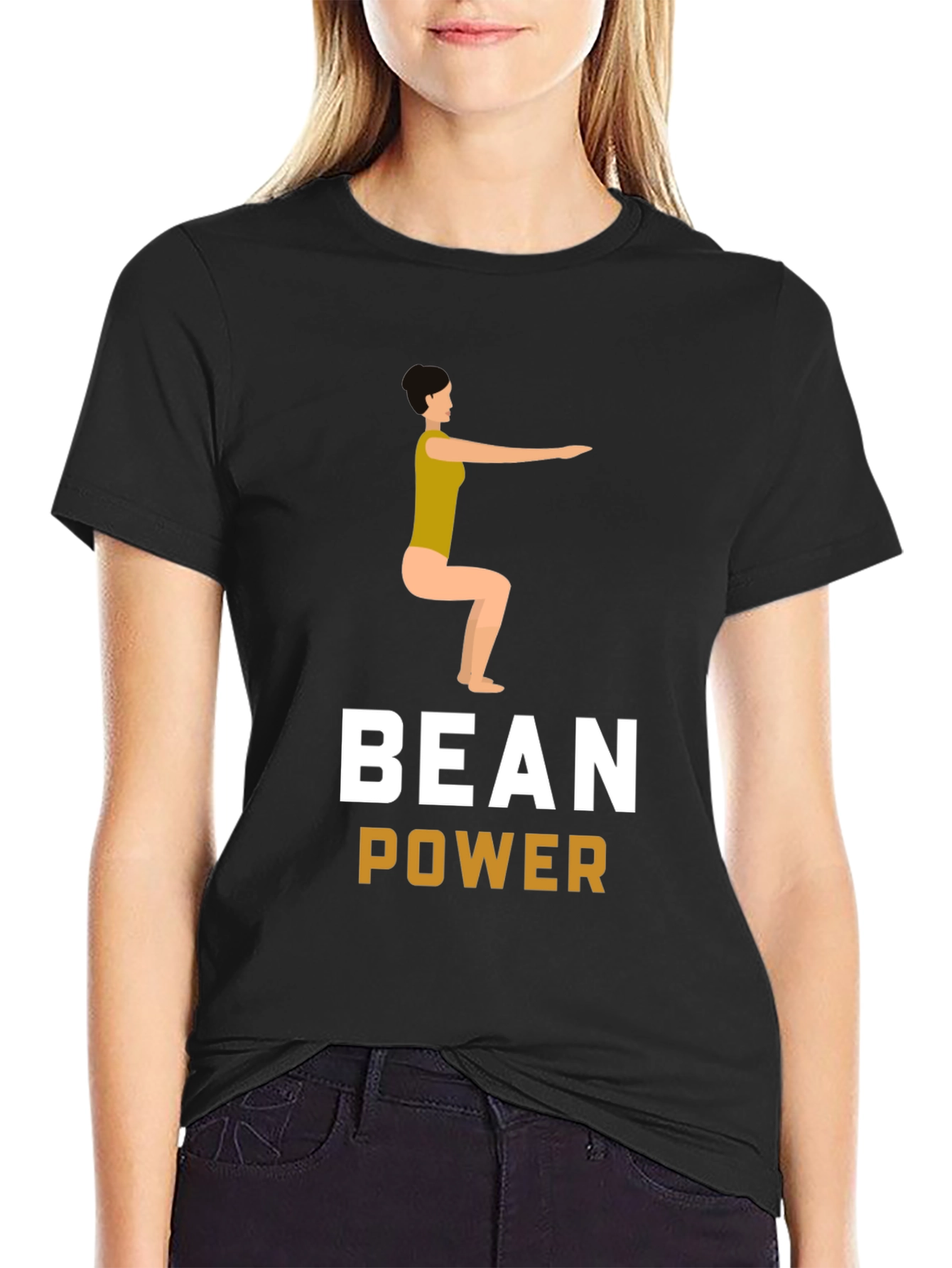 Bean Power Unisex T-Shirt - Squat Design