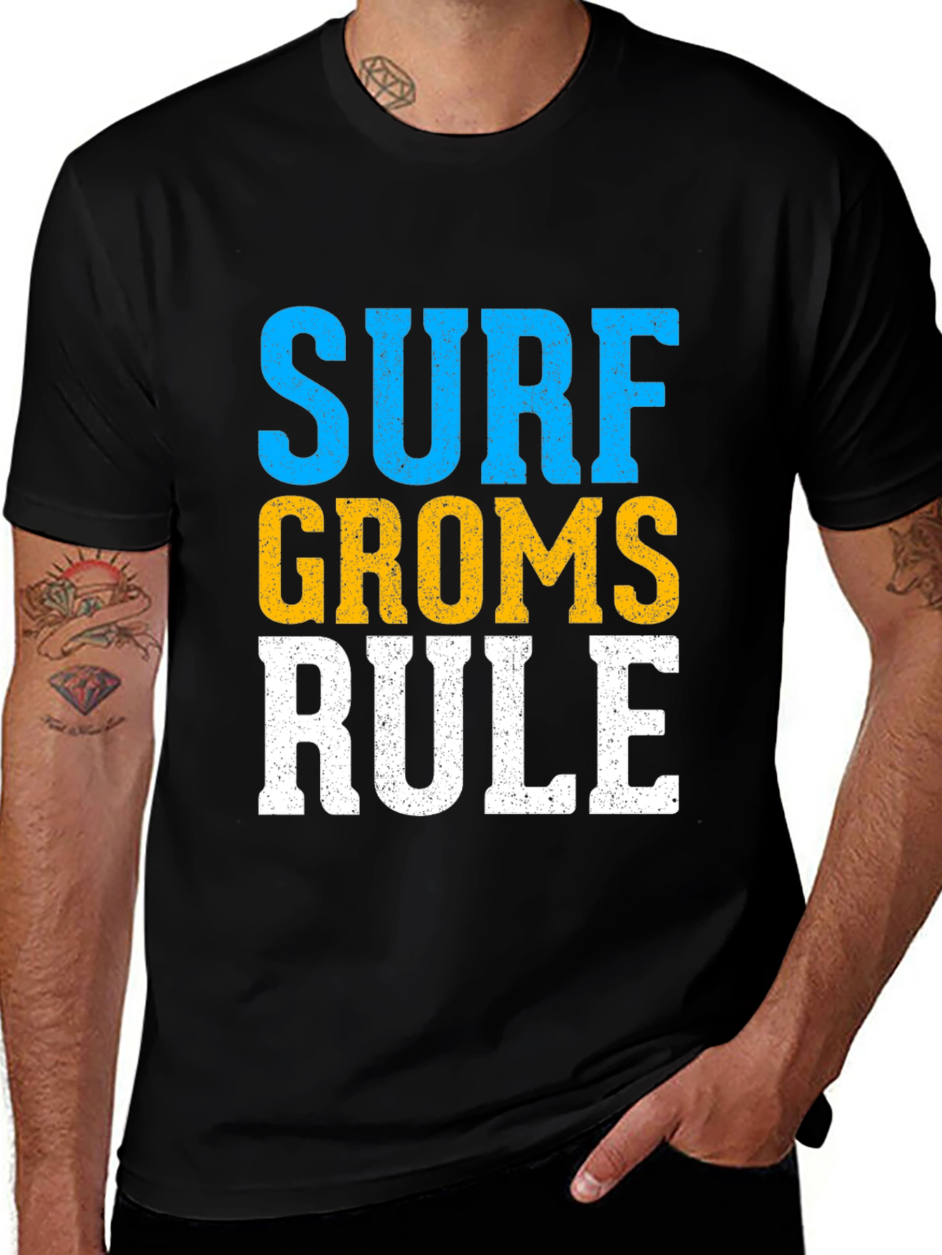 Surf Groms Rule T-Shirt -  Fun Surfing Tee