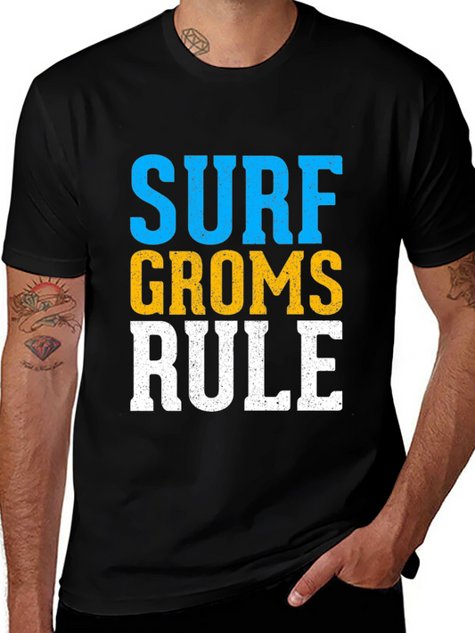 Surf Groms Rule T-Shirt -  Fun Surfing Tee
