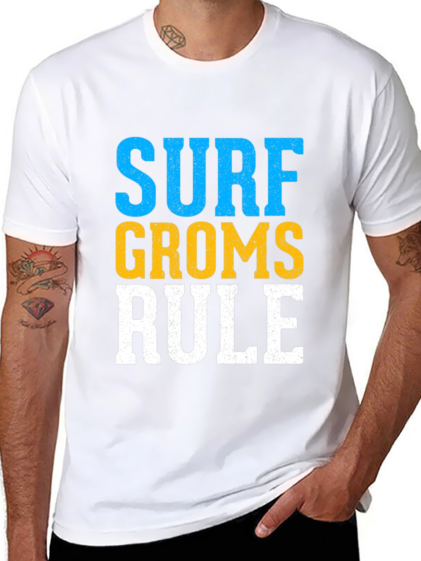 Surf Groms Rule T-Shirt -  Fun Surfing Tee