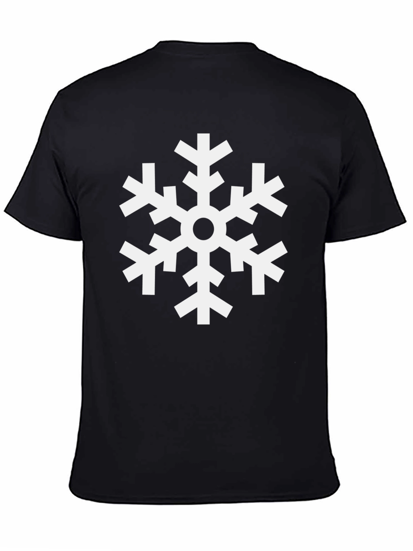 Snowflake Graphic Black T-Shirt