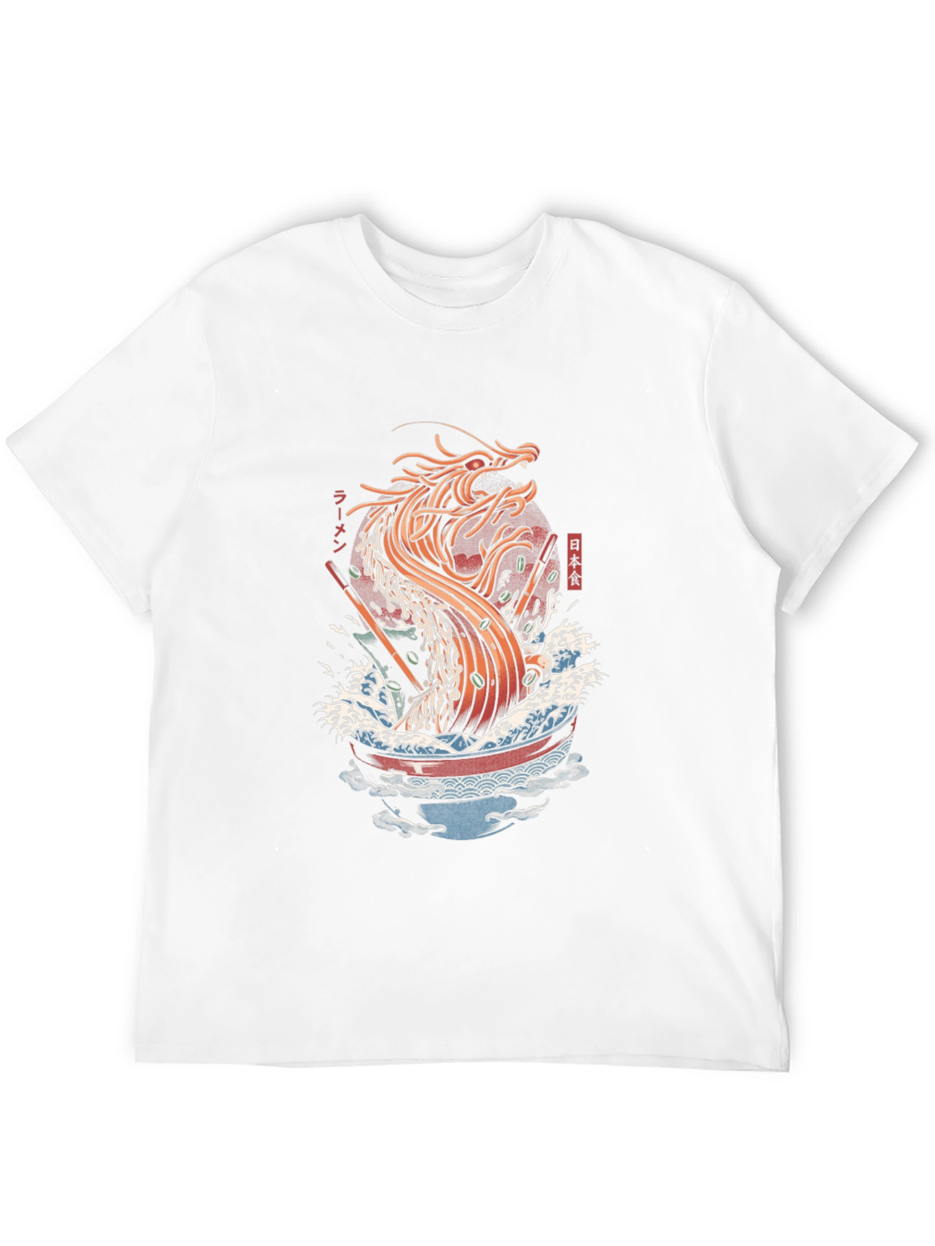 Ramen Dragon Graphic Tee - Unique Japanese Noodles Art