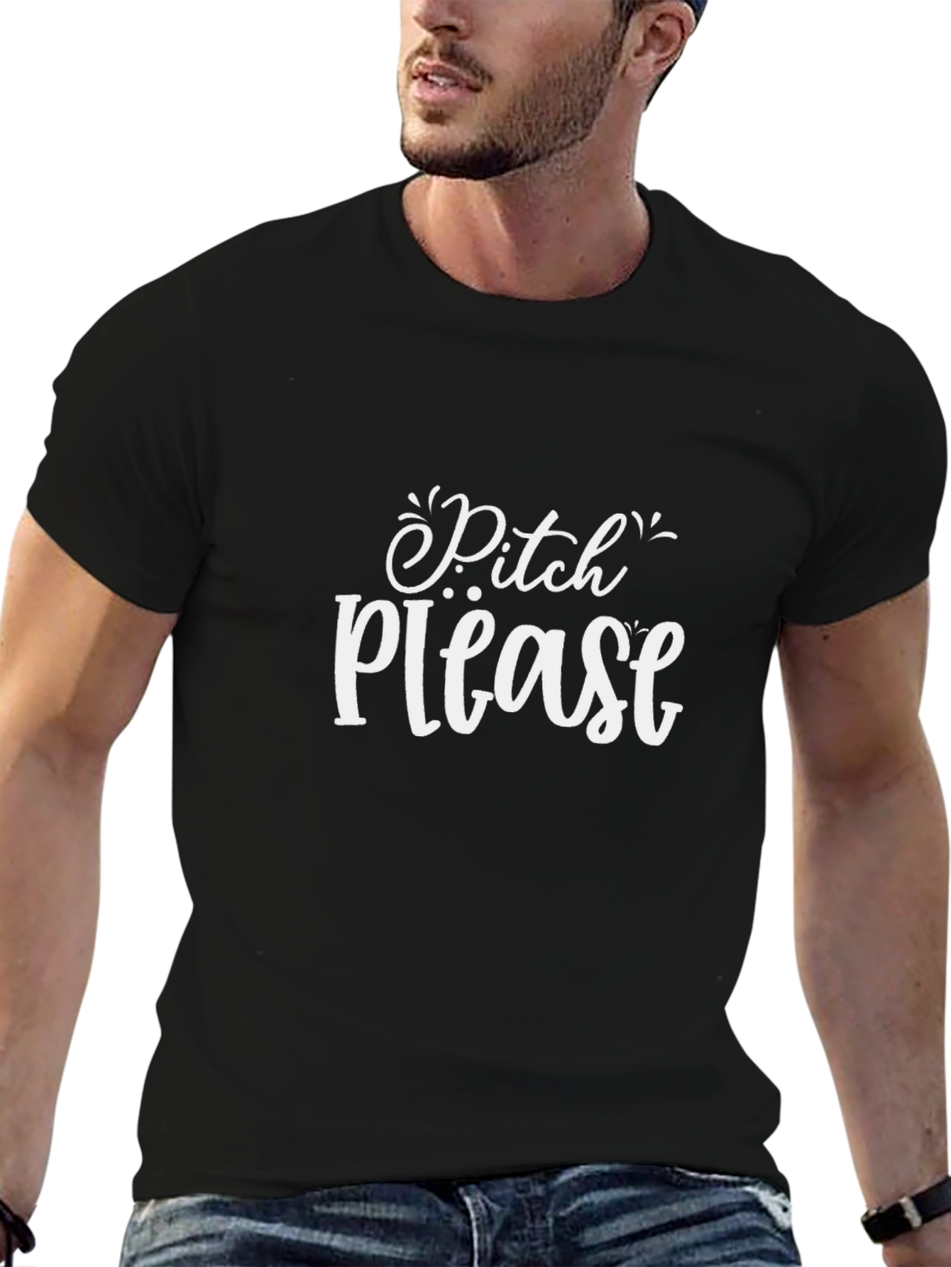 Pitch Please Graphic T-Shirt - Black