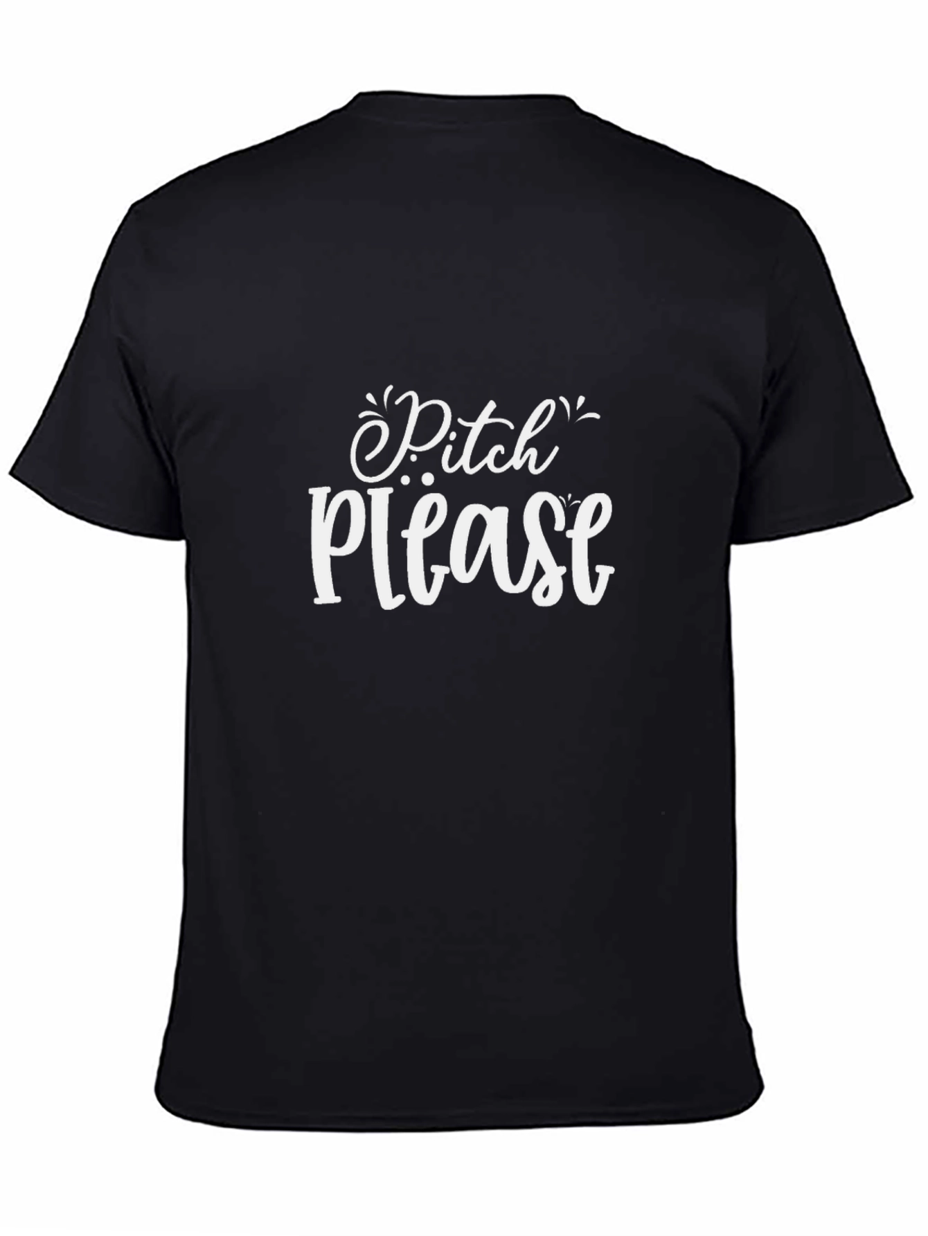 Pitch Please Graphic T-Shirt - Black