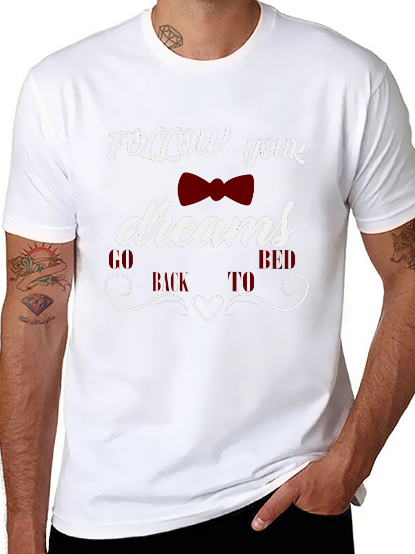 Funny Follow Your Dreams Graphic T-Shirt
