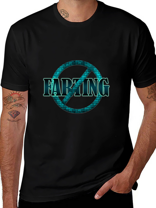 No Farting T-Shirt - Graphic Tee - Novelty Humor Shirt