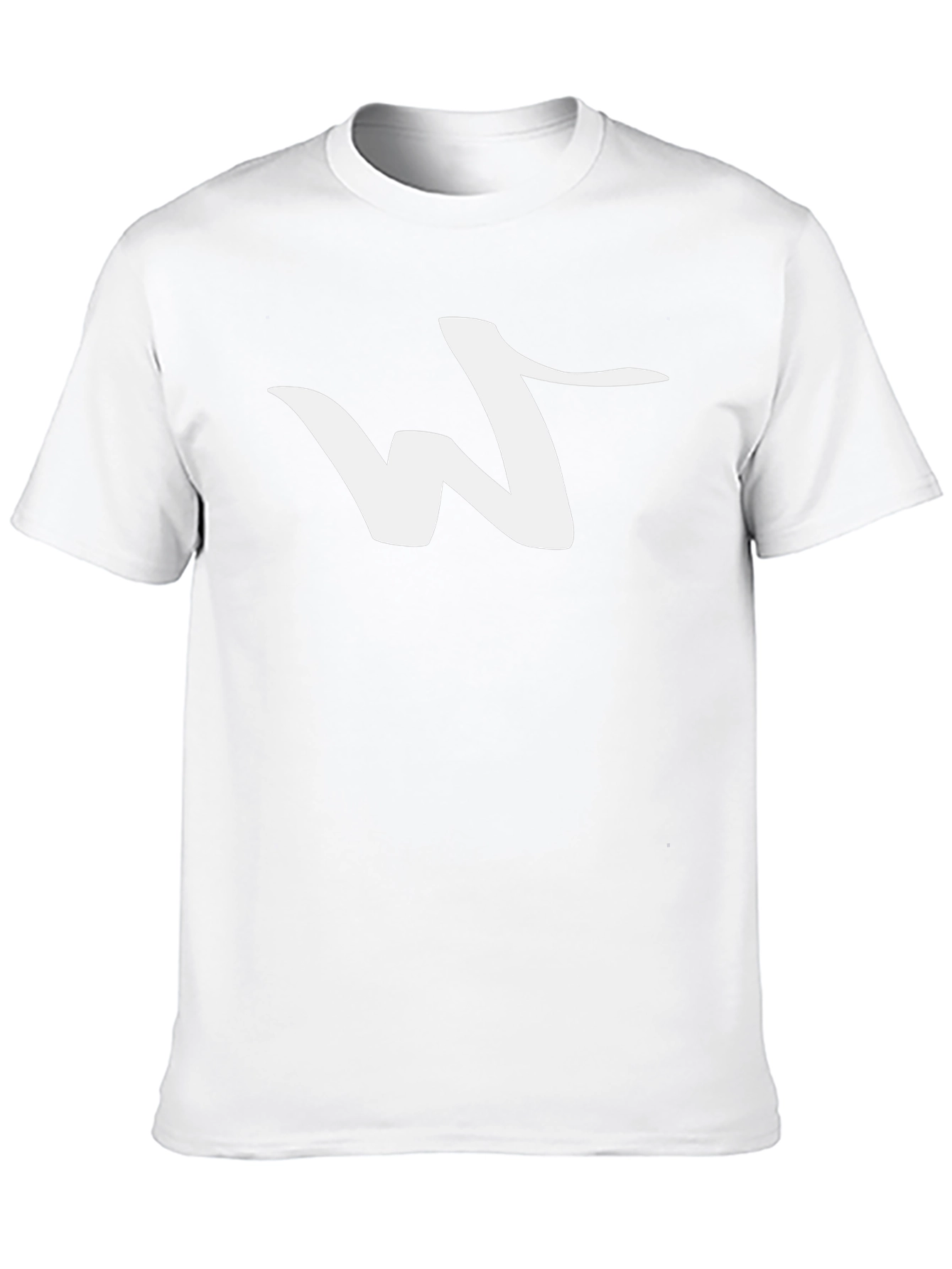 Black Tee with Abstract White Logo