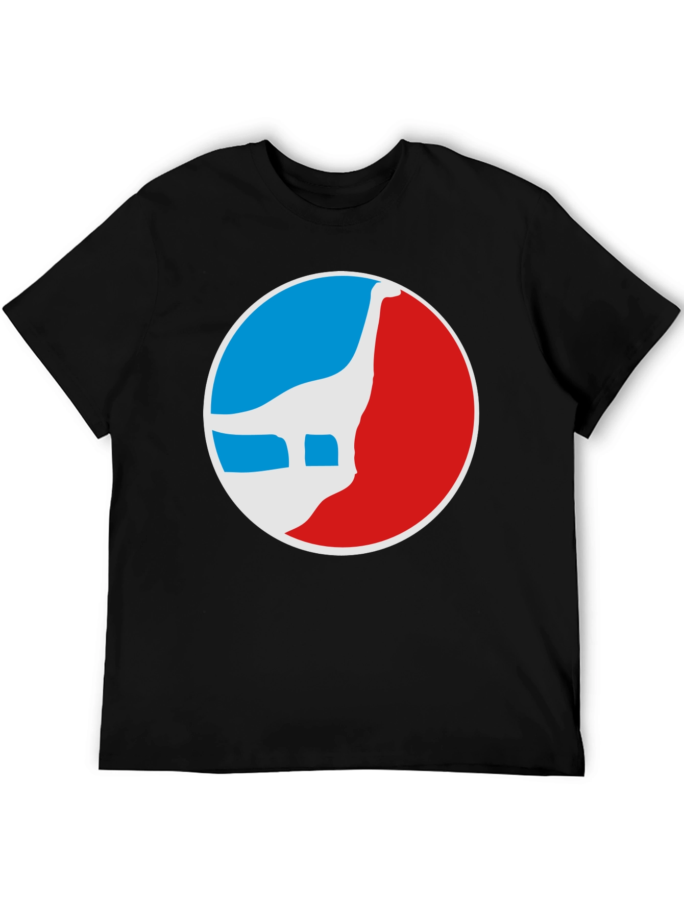 Retro Dinosaur Logo Graphic Tee - Black