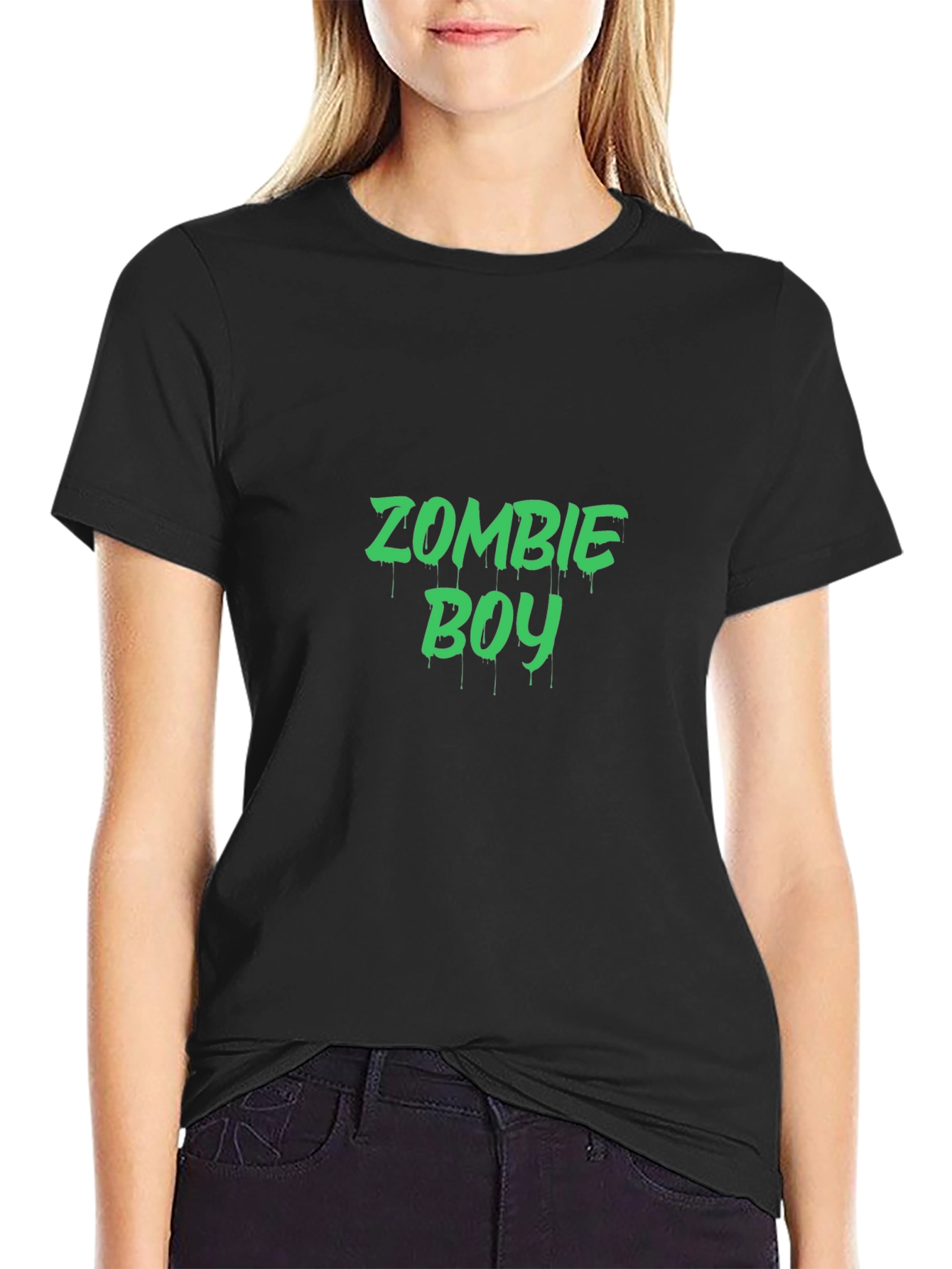 Zombie Boy Graphic T-Shirt - Black
