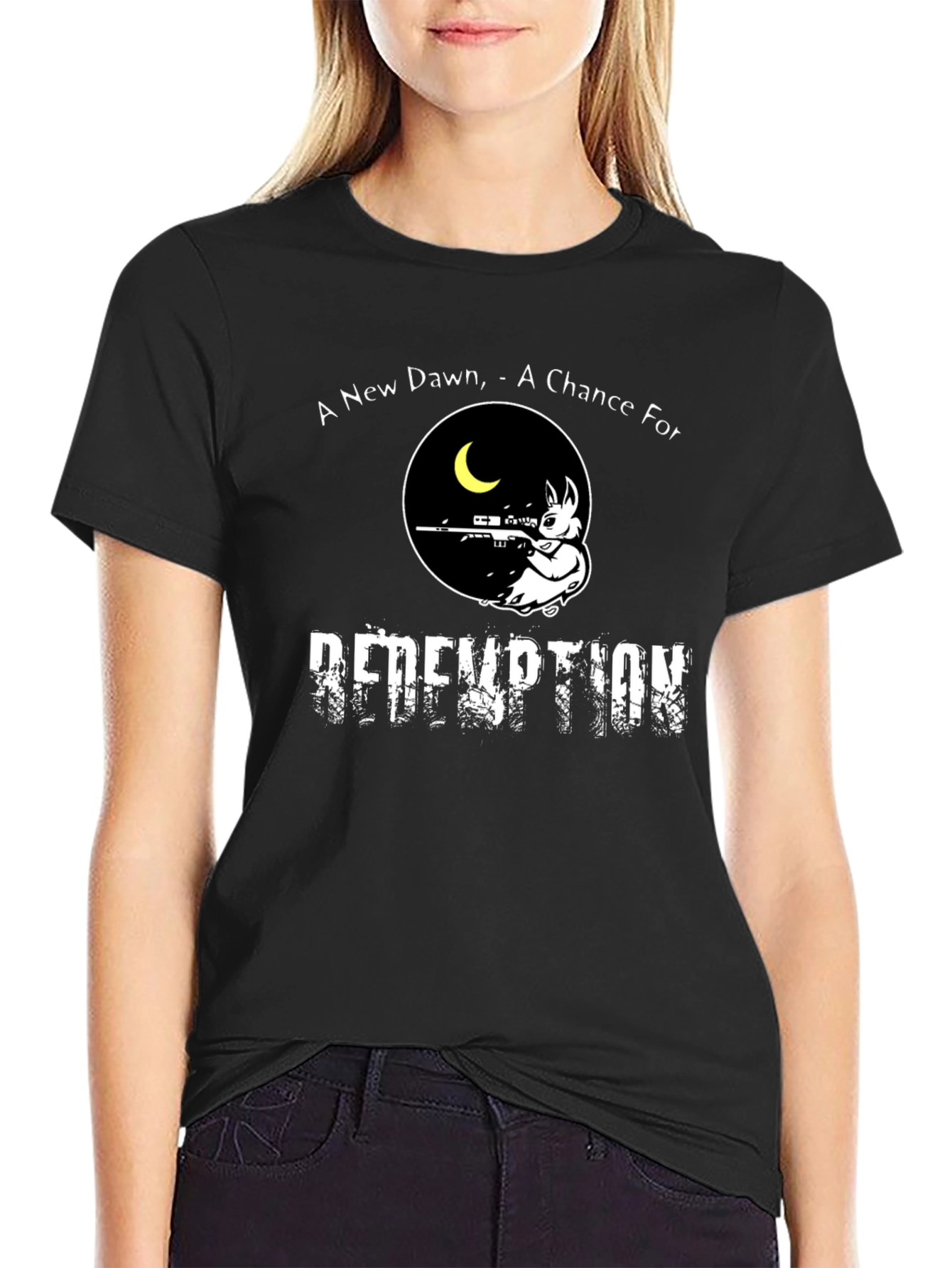 Redemption T-Shirt: Bunny Sniper Design