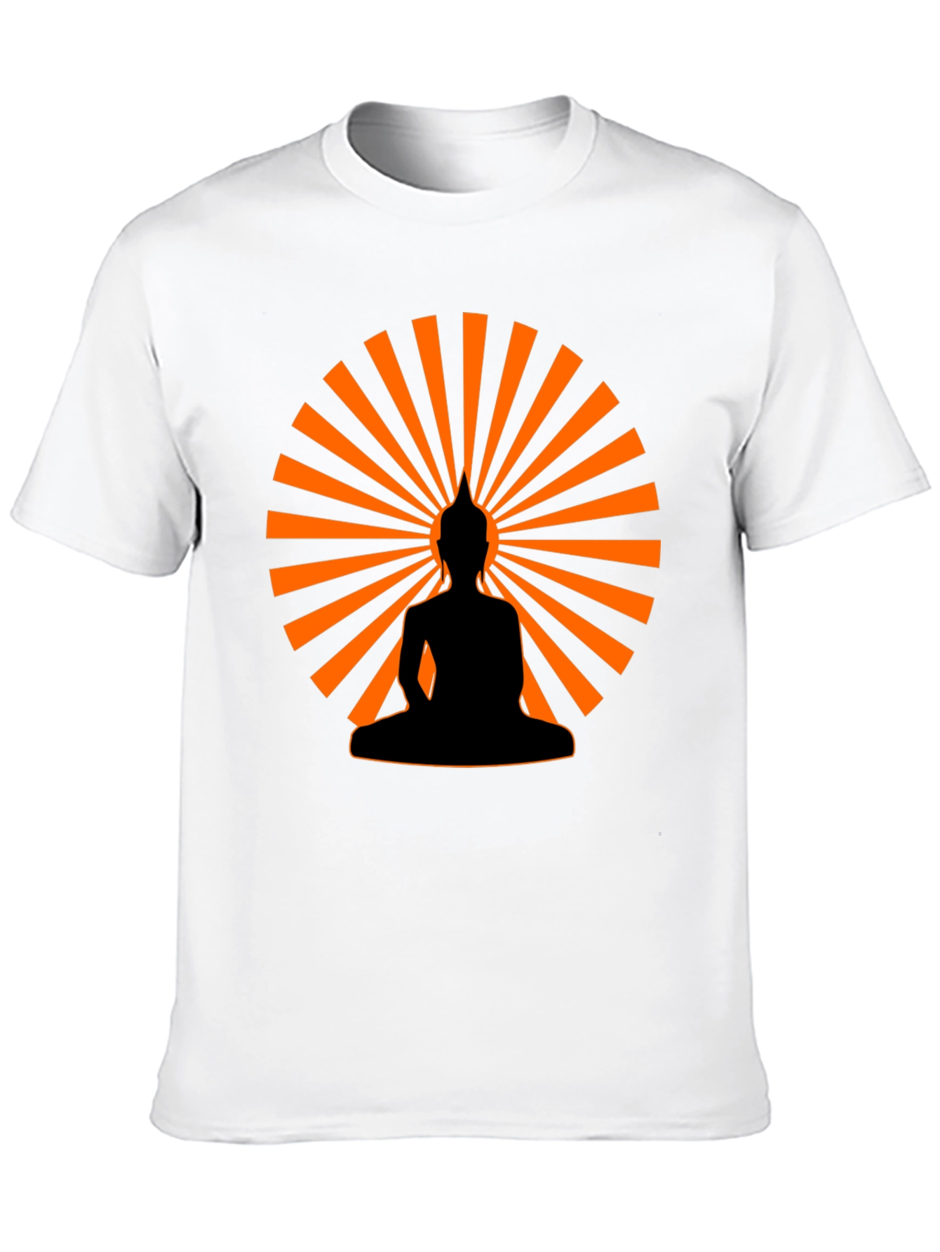 Buddha Silhouette Graphic Tee - Mens Black T-Shirt