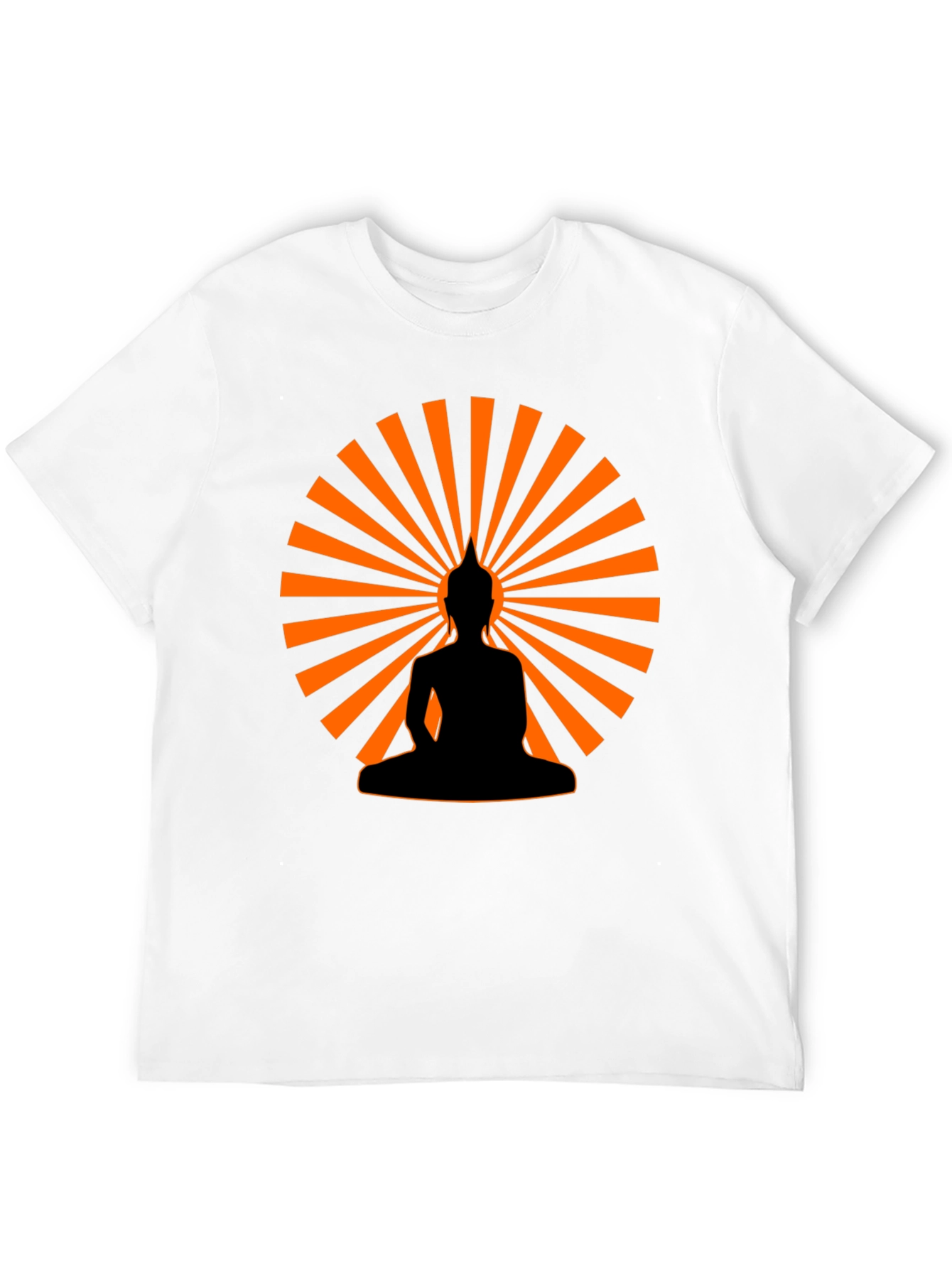 Buddha Silhouette Graphic Tee - Mens Black T-Shirt
