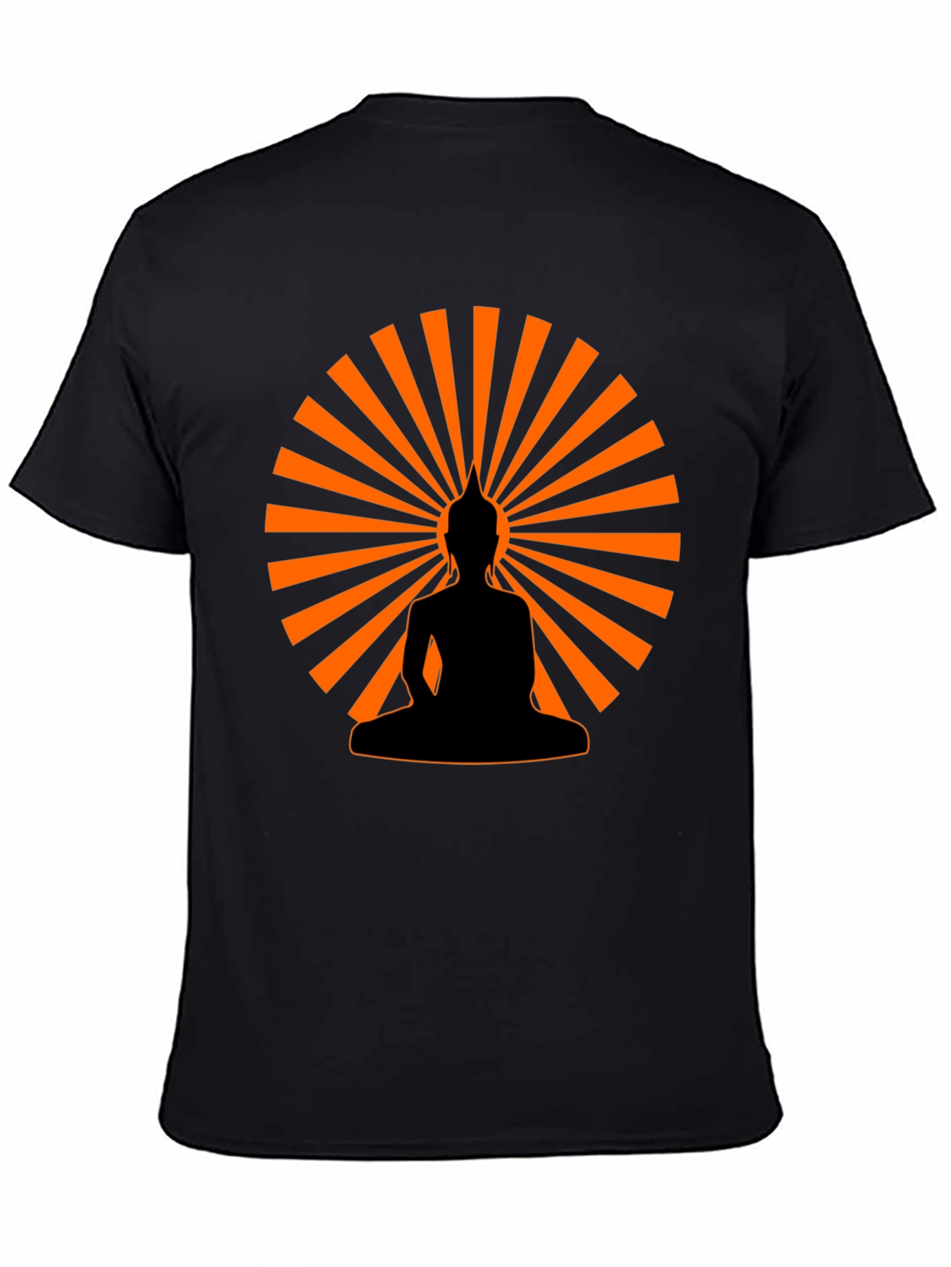 Buddha Silhouette Graphic Tee - Mens Black T-Shirt