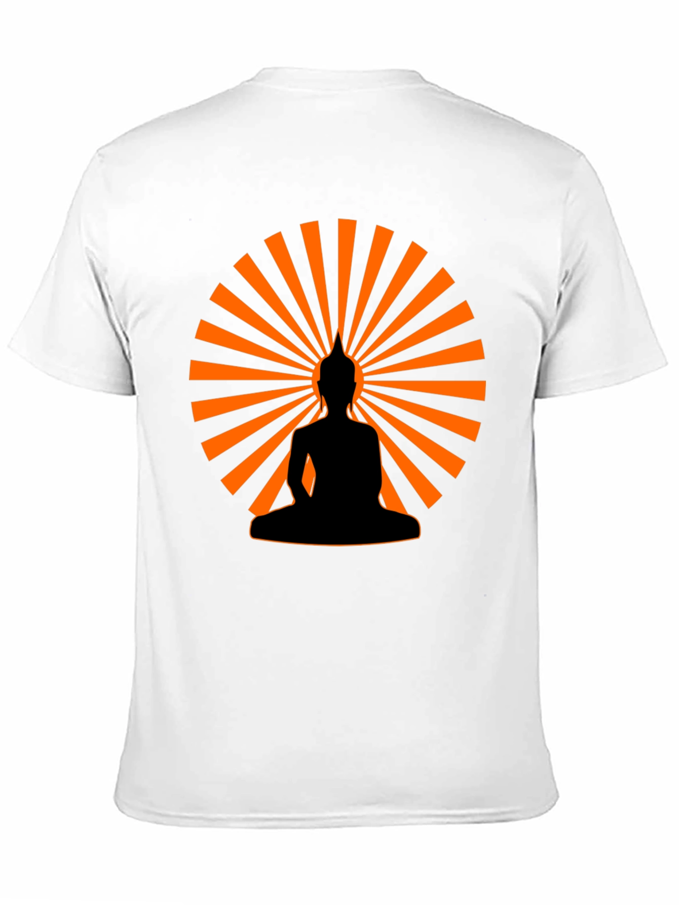 Buddha Silhouette Graphic Tee - Mens Black T-Shirt