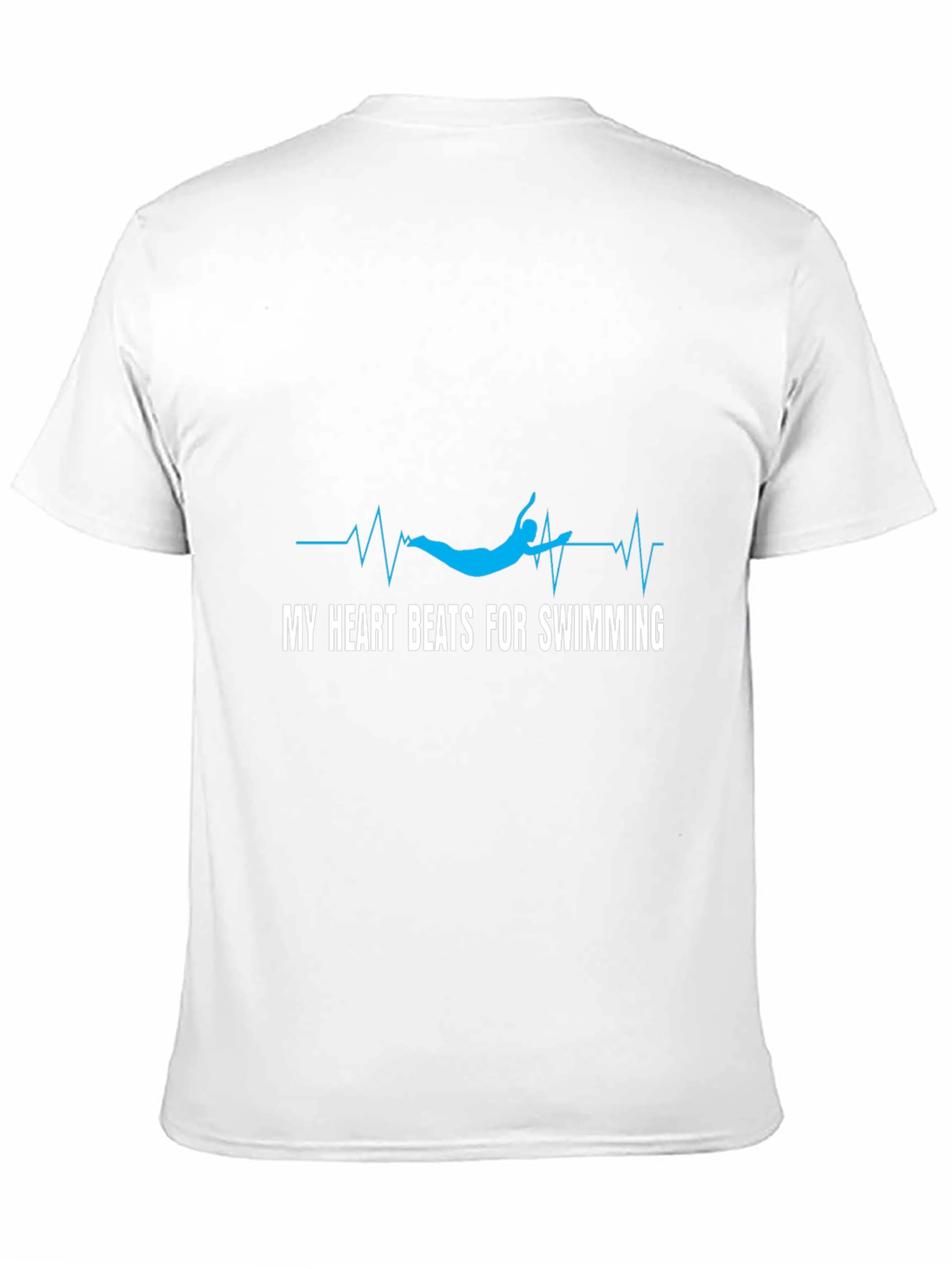 My Heart Beats for Swimming Graphic T-Shirt