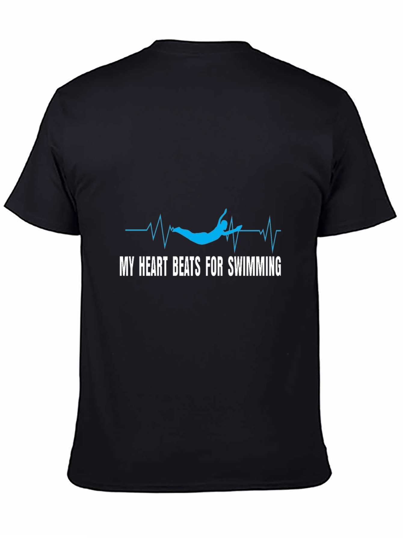 My Heart Beats for Swimming Graphic T-Shirt