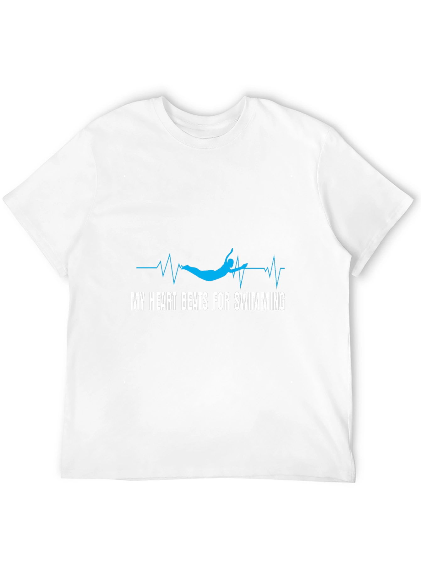 My Heart Beats for Swimming Graphic T-Shirt