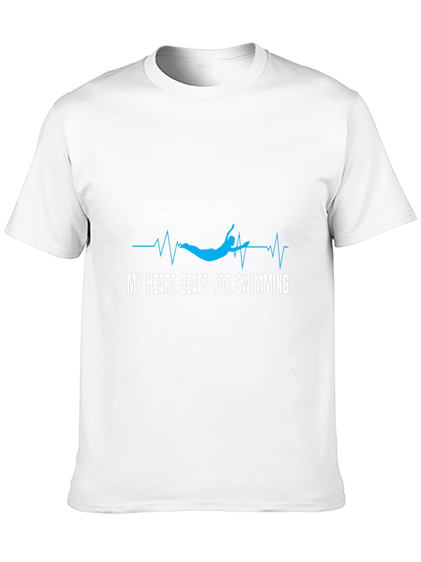 My Heart Beats for Swimming Graphic T-Shirt