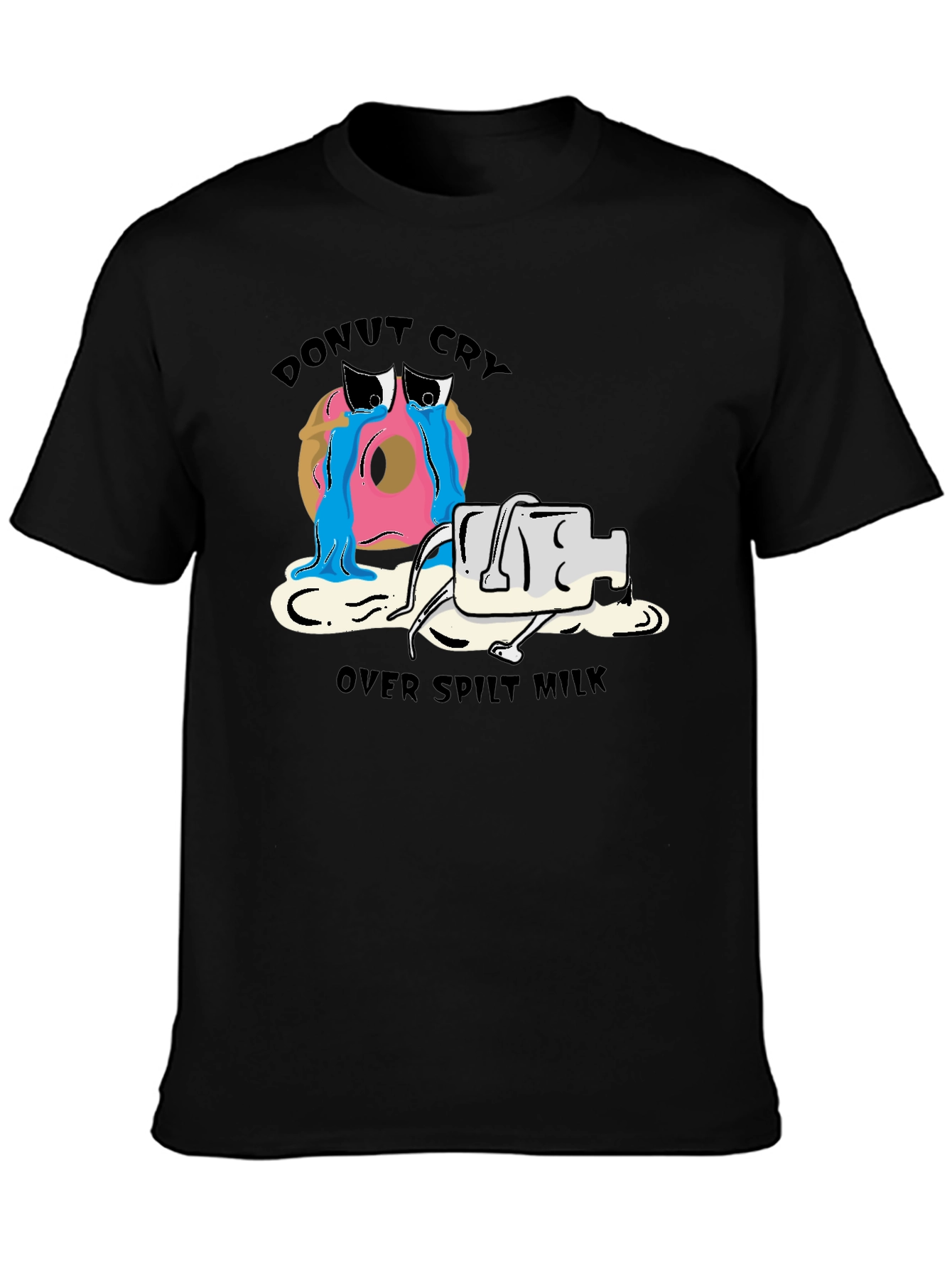 Donut Cry Over Spilt Milk Funny T-Shirt