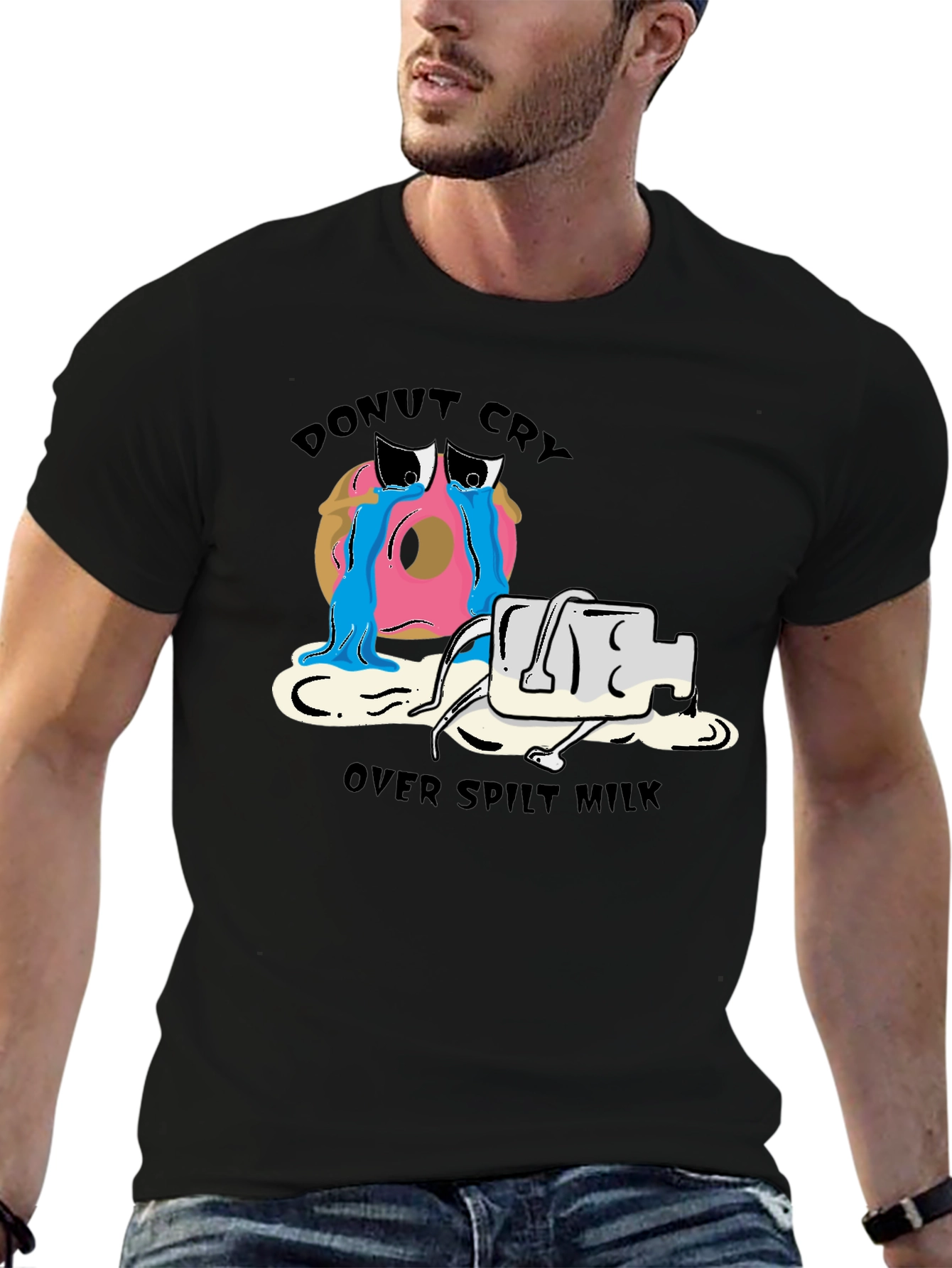 Donut Cry Over Spilt Milk Funny T-Shirt