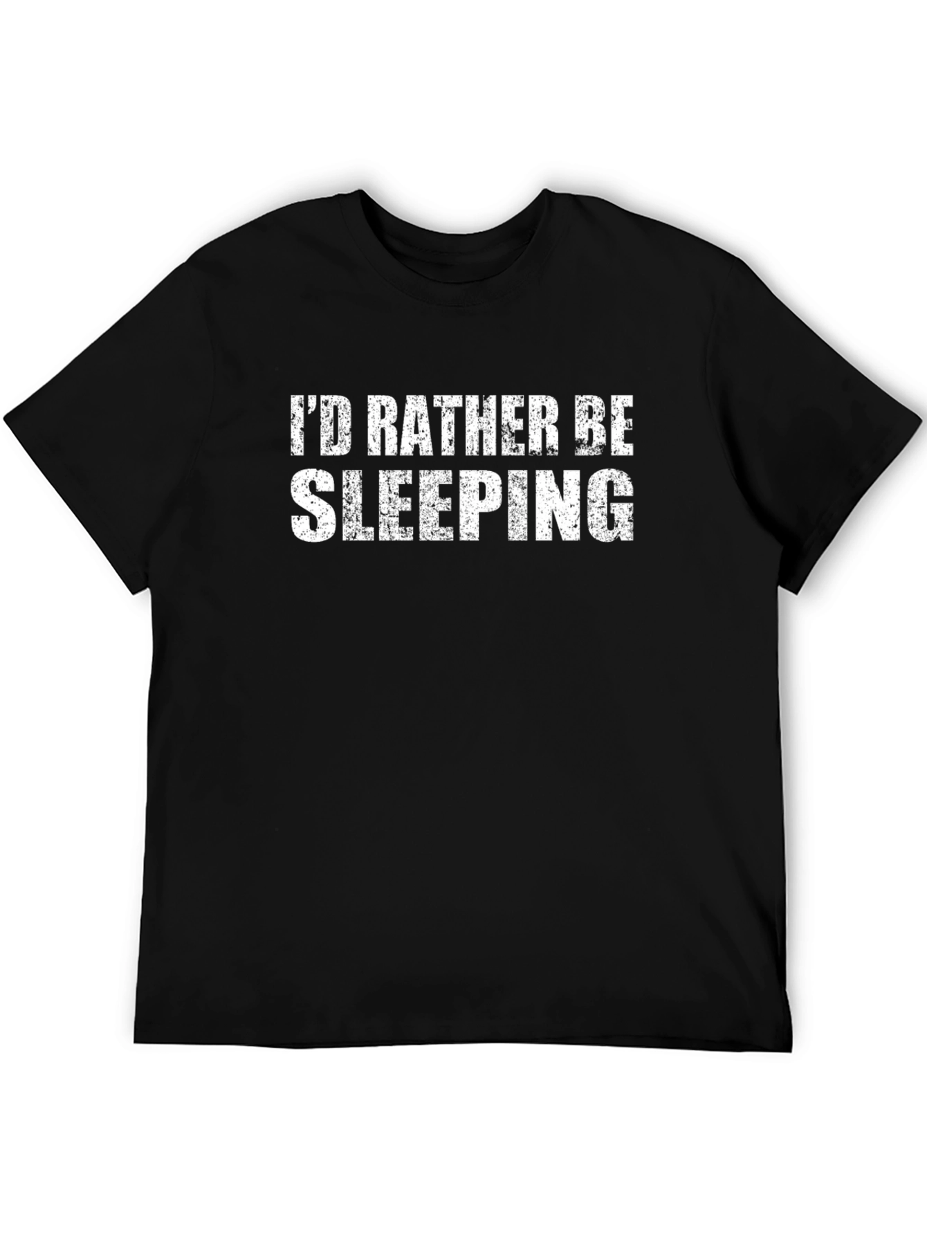 Id Rather Be Sleeping Black T-Shirt