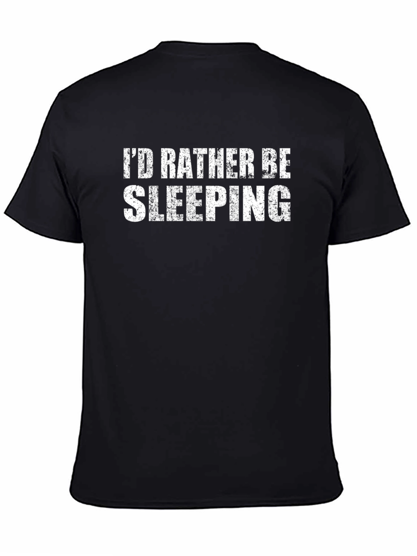 Id Rather Be Sleeping Black T-Shirt